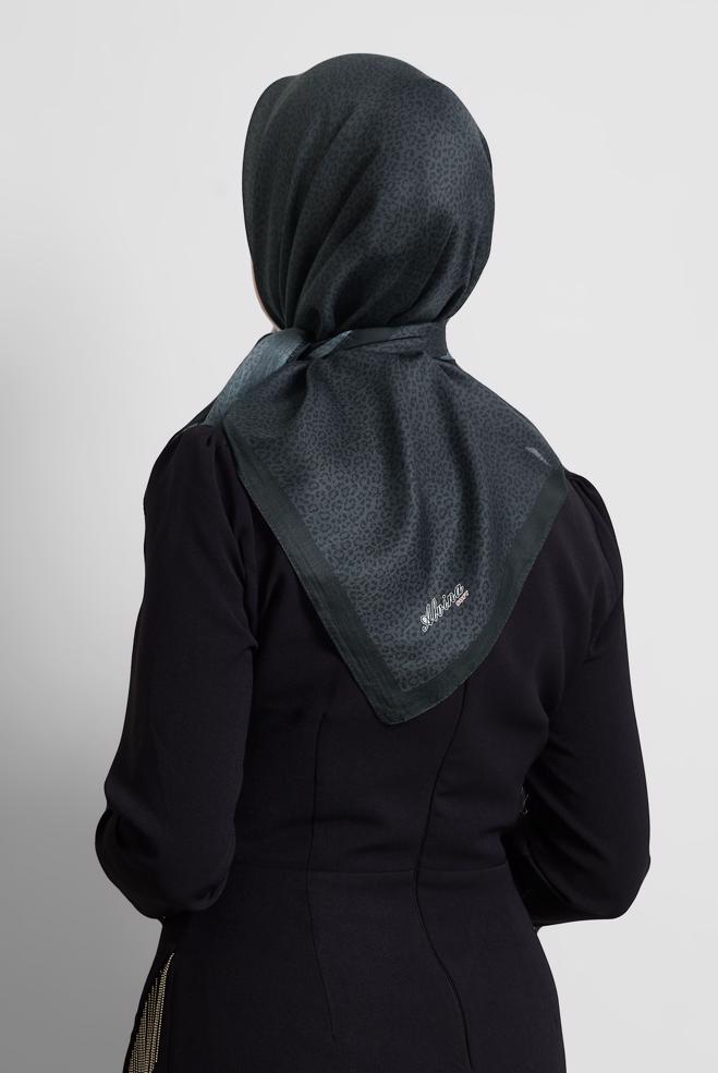 Tesettür giyim GRİ ALVİNA DESENLİ EŞARP 8526 - ALVİNA