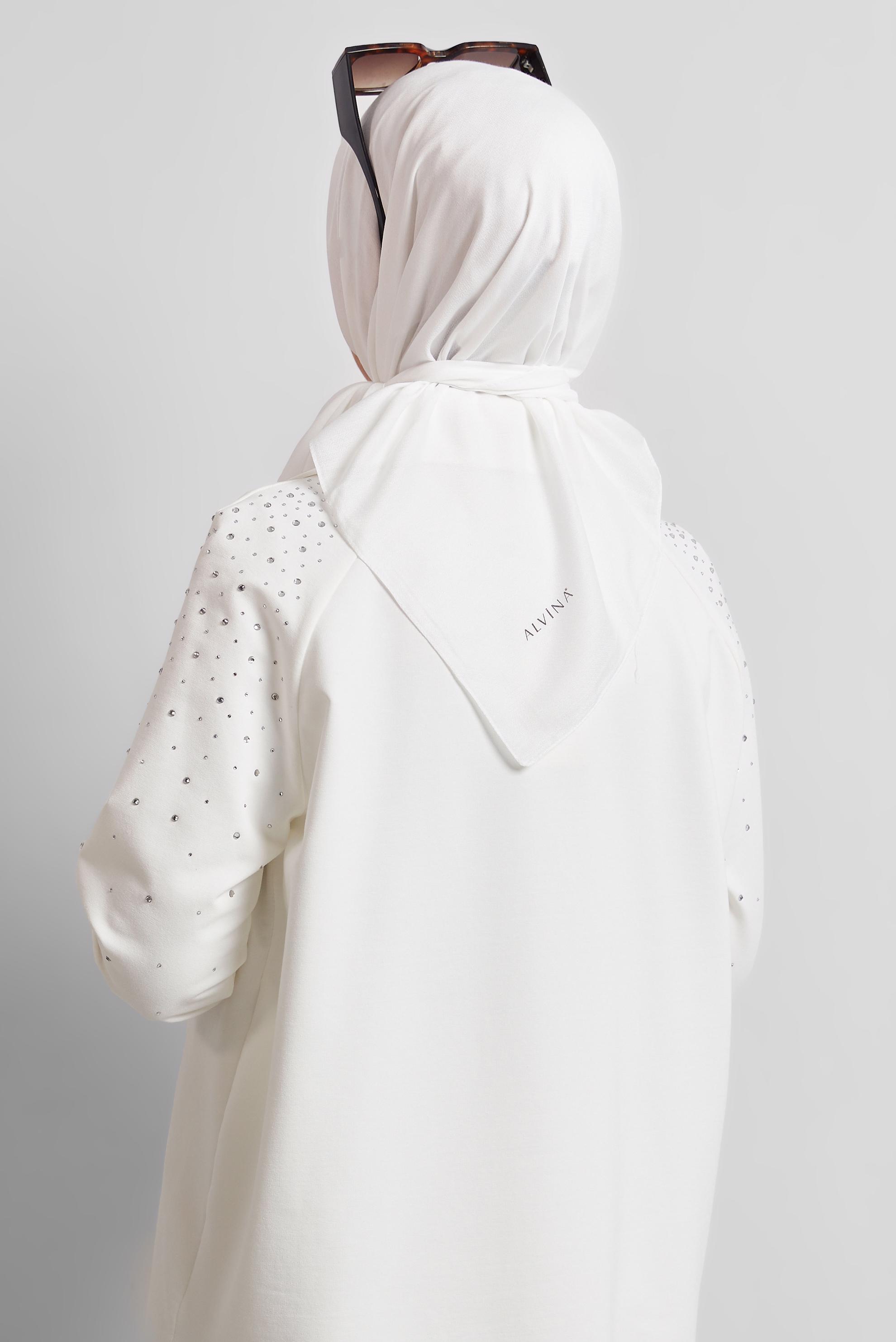 Tesettür giyim EKRU ALVİNA DÜZ EŞARP 8529