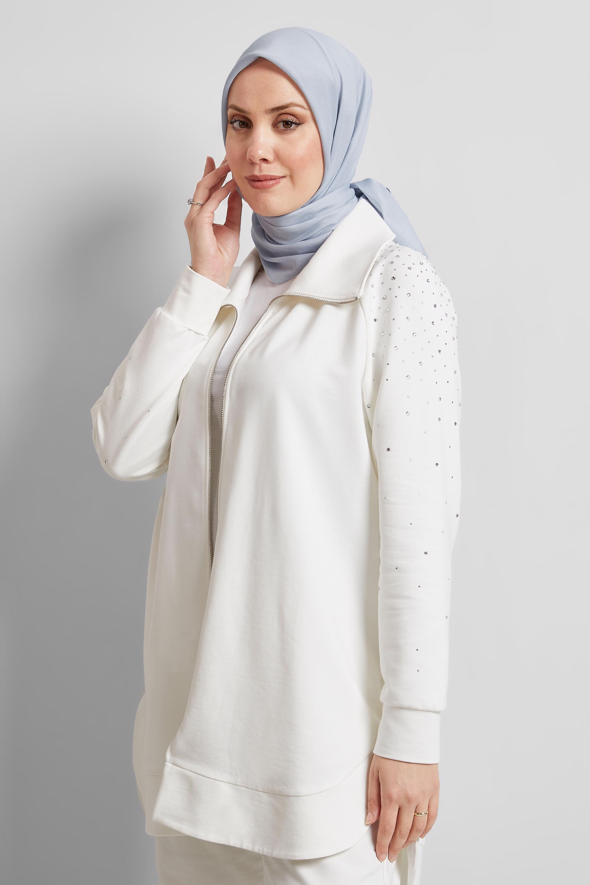 Tesettür giyim GÜMÜŞ ALVİNA DÜZ EŞARP 8529