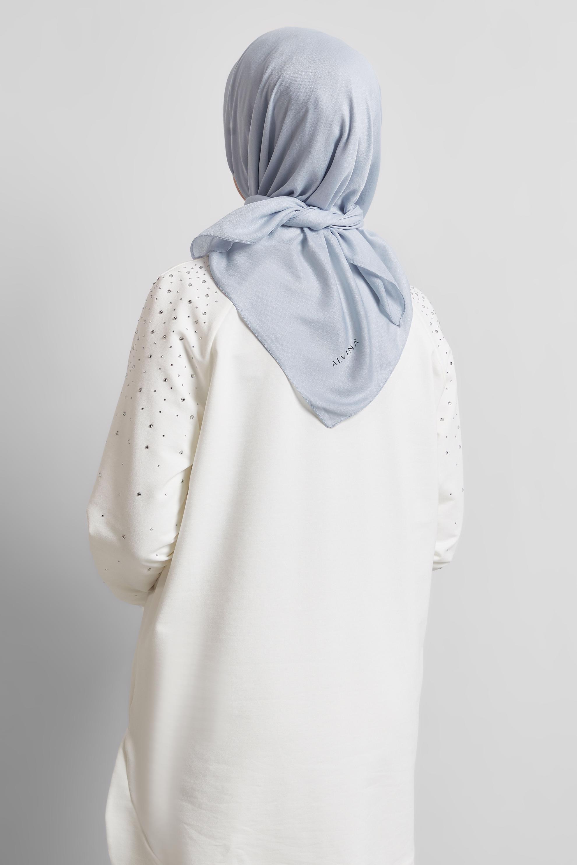 Tesettür giyim GÜMÜŞ ALVİNA DÜZ EŞARP 8529