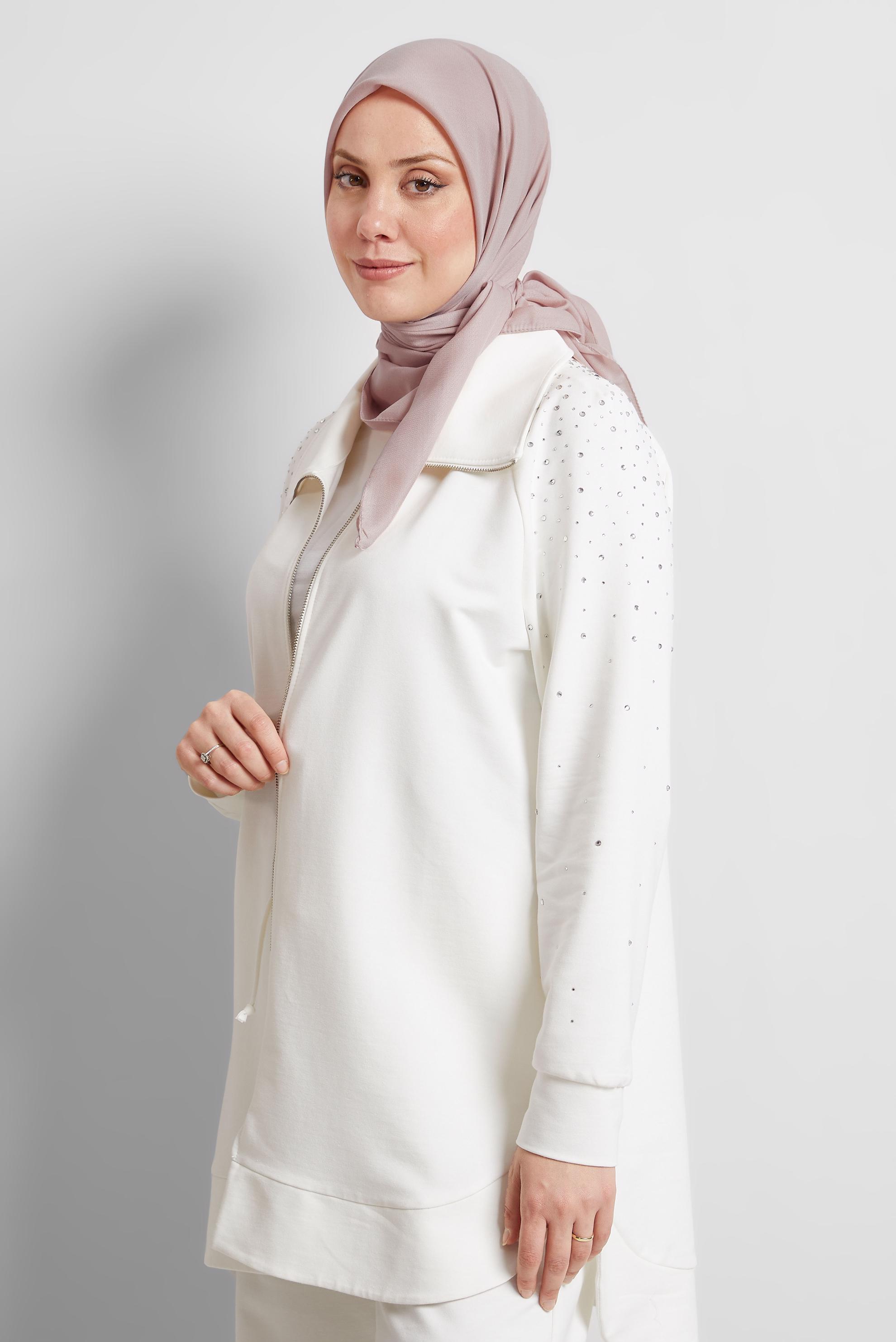 Tesettür giyim PUDRA ALVİNA DÜZ EŞARP 8529