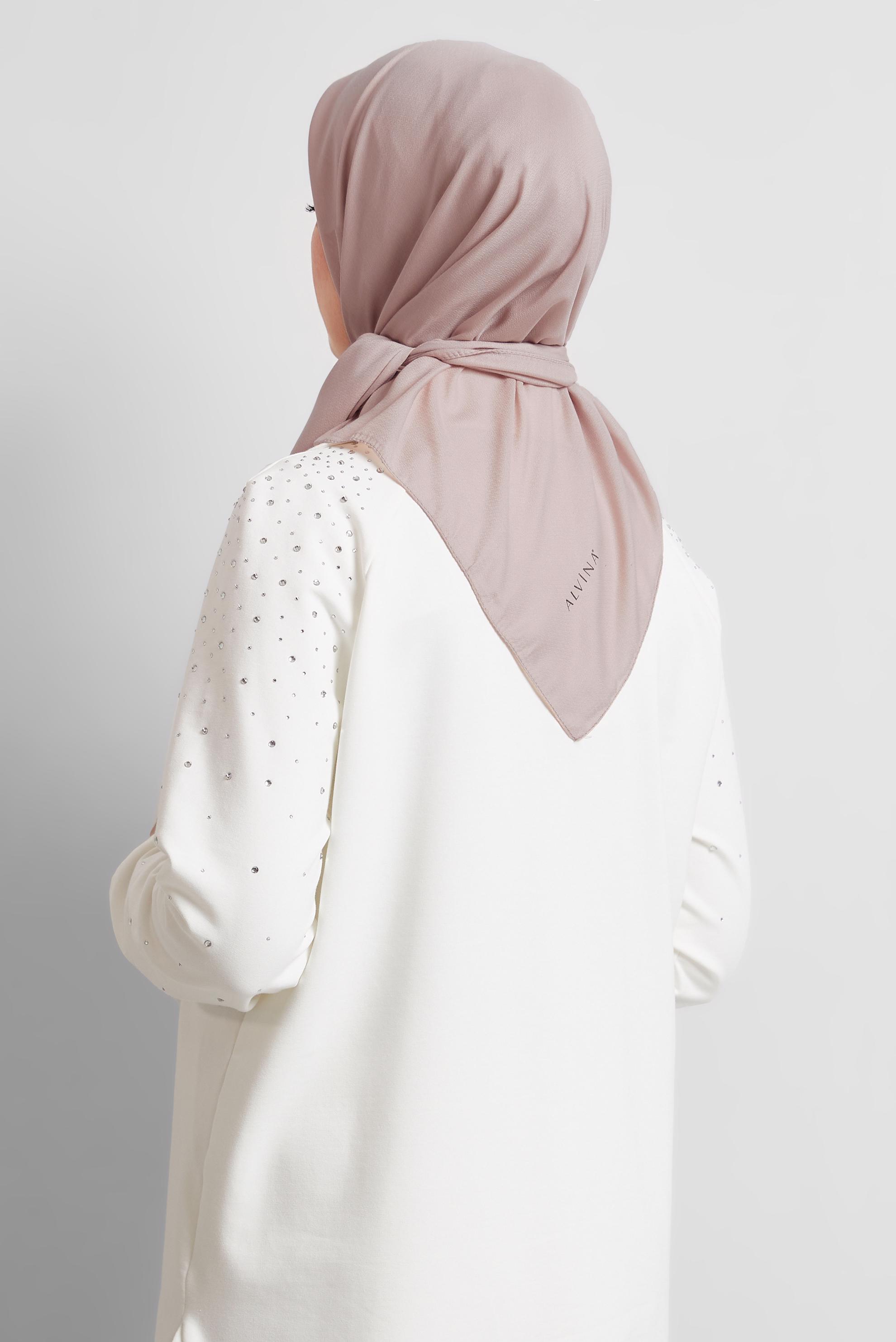 Tesettür giyim PUDRA ALVİNA DÜZ EŞARP 8529
