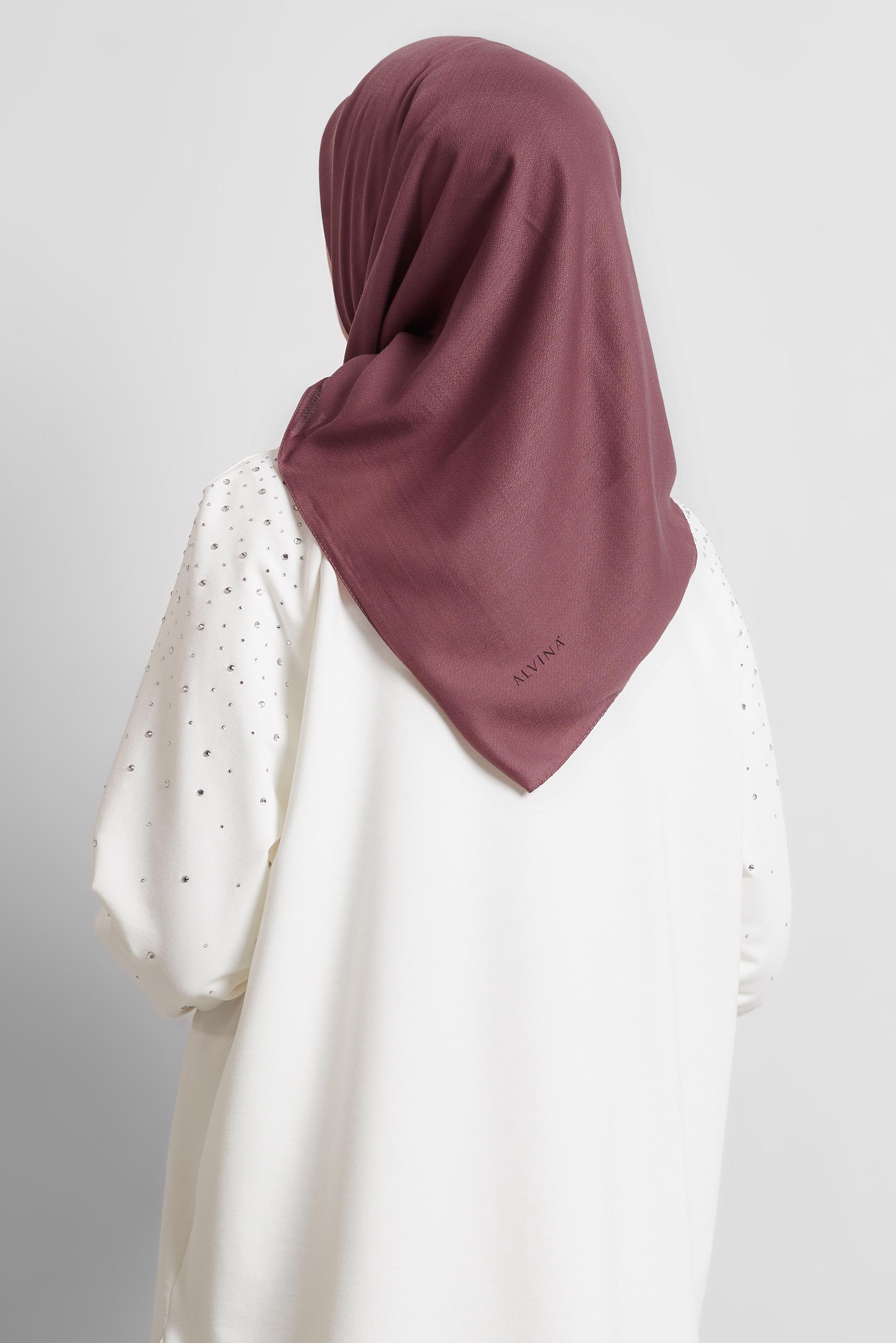 Tesettür giyim PEMBE ALVİNA DÜZ EŞARP 8529