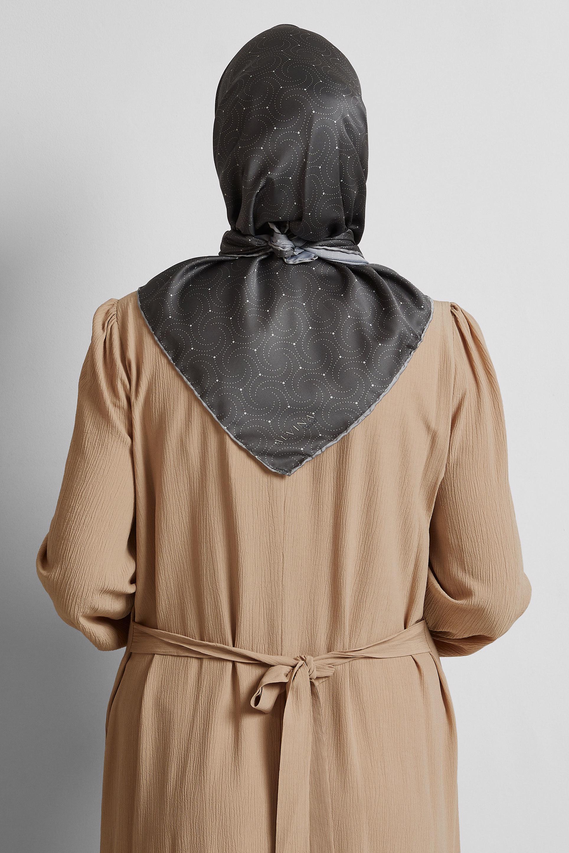 Tesettür giyim GRİ ALVİNA EŞARP 8535