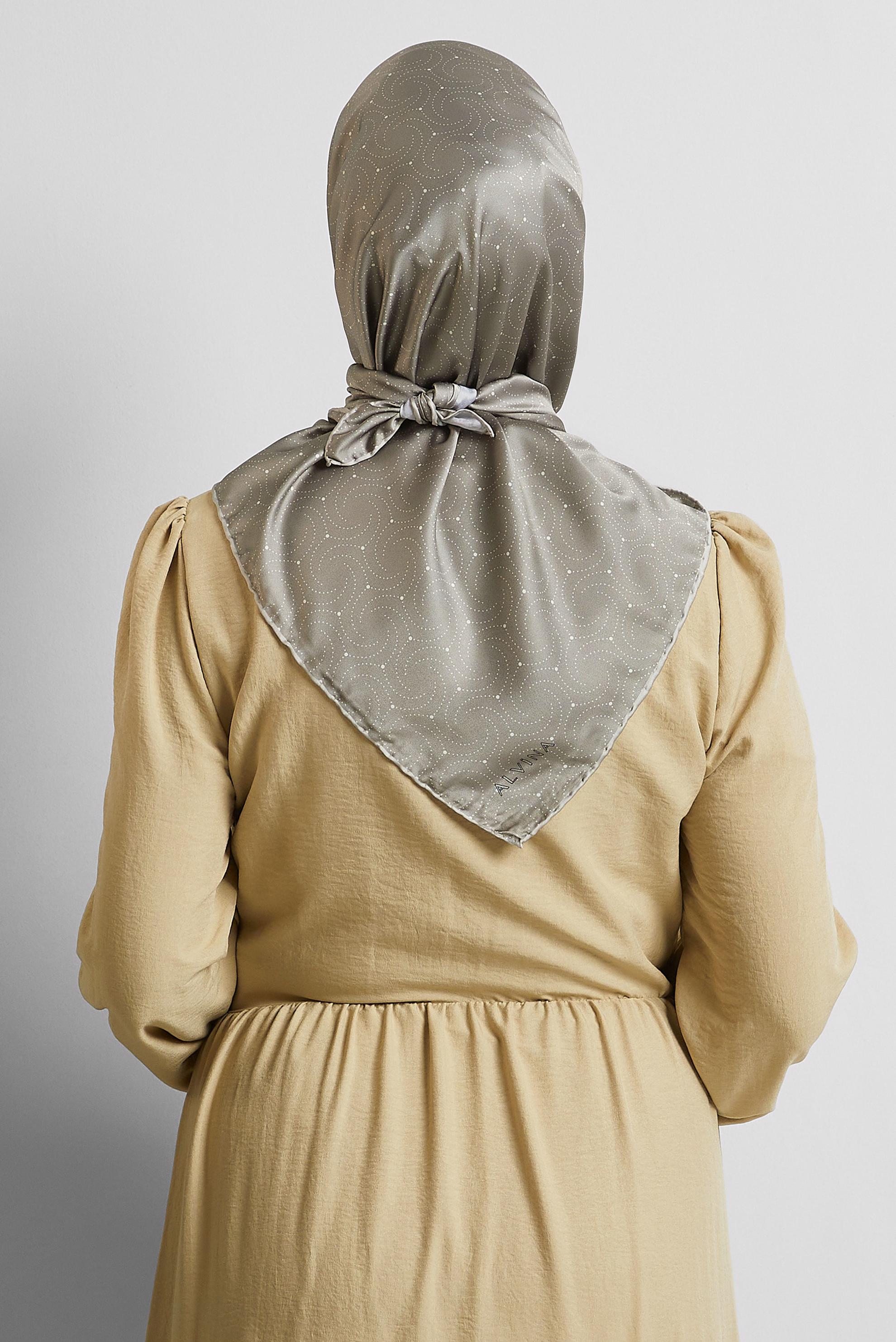 Tesettür giyim BEJ ALVİNA EŞARP 8535