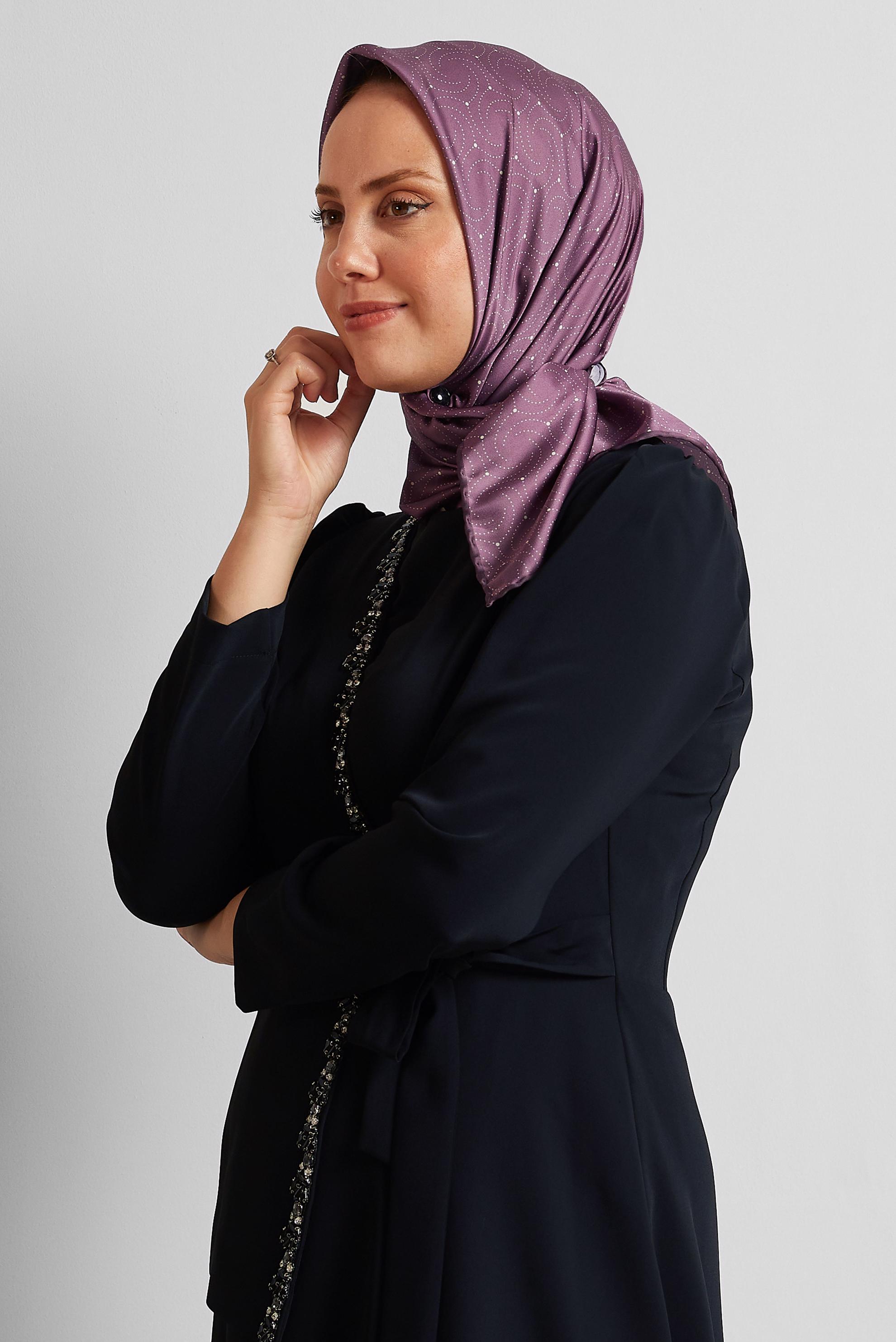 Tesettür giyim PEMBE ALVİNA EŞARP 8535