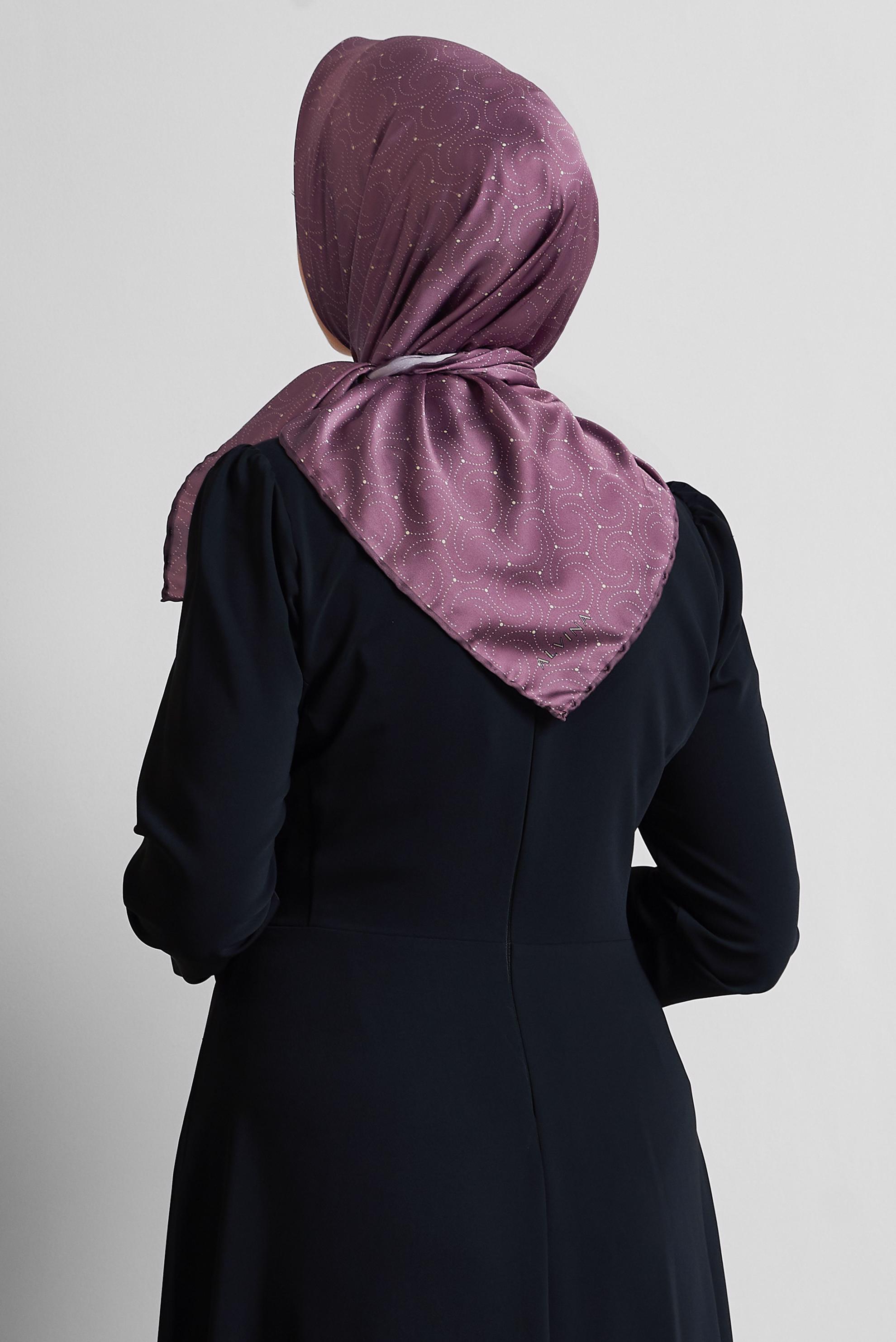 Tesettür giyim PEMBE ALVİNA EŞARP 8535