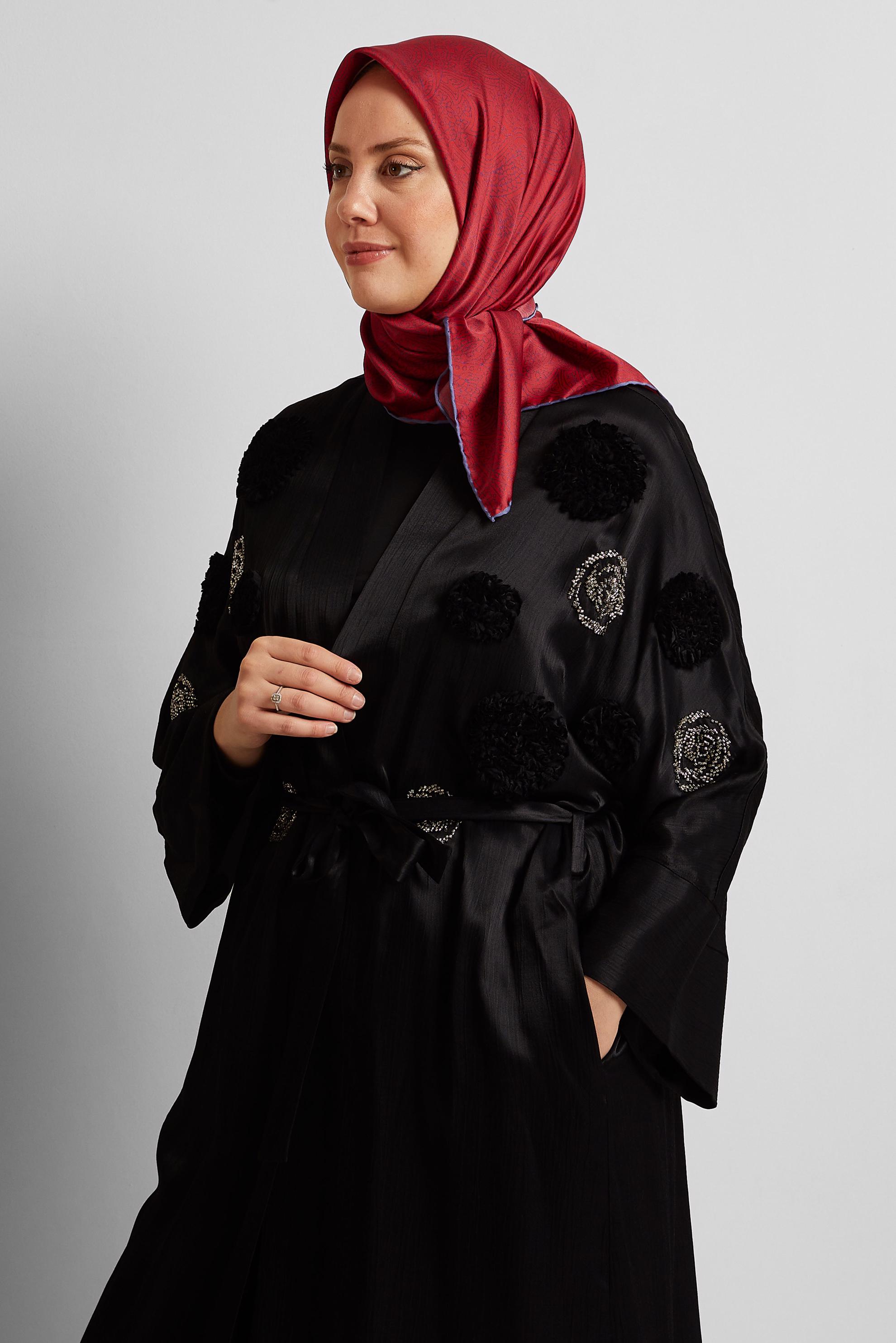 Tesettür giyim KIRMIZI ALVİNA EŞARP 8536