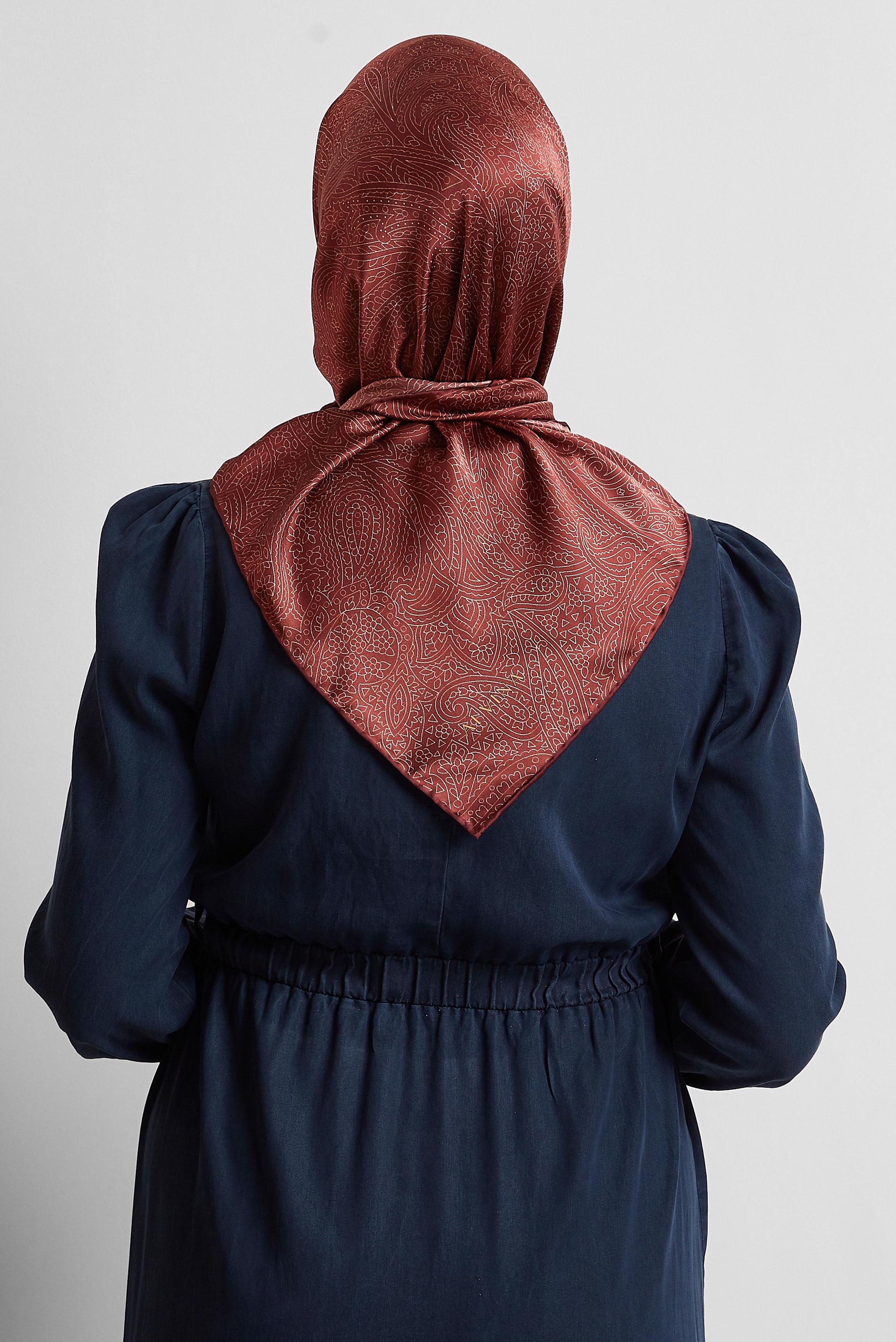 Tesettür giyim BORDO ALVİNA EŞARP 8536