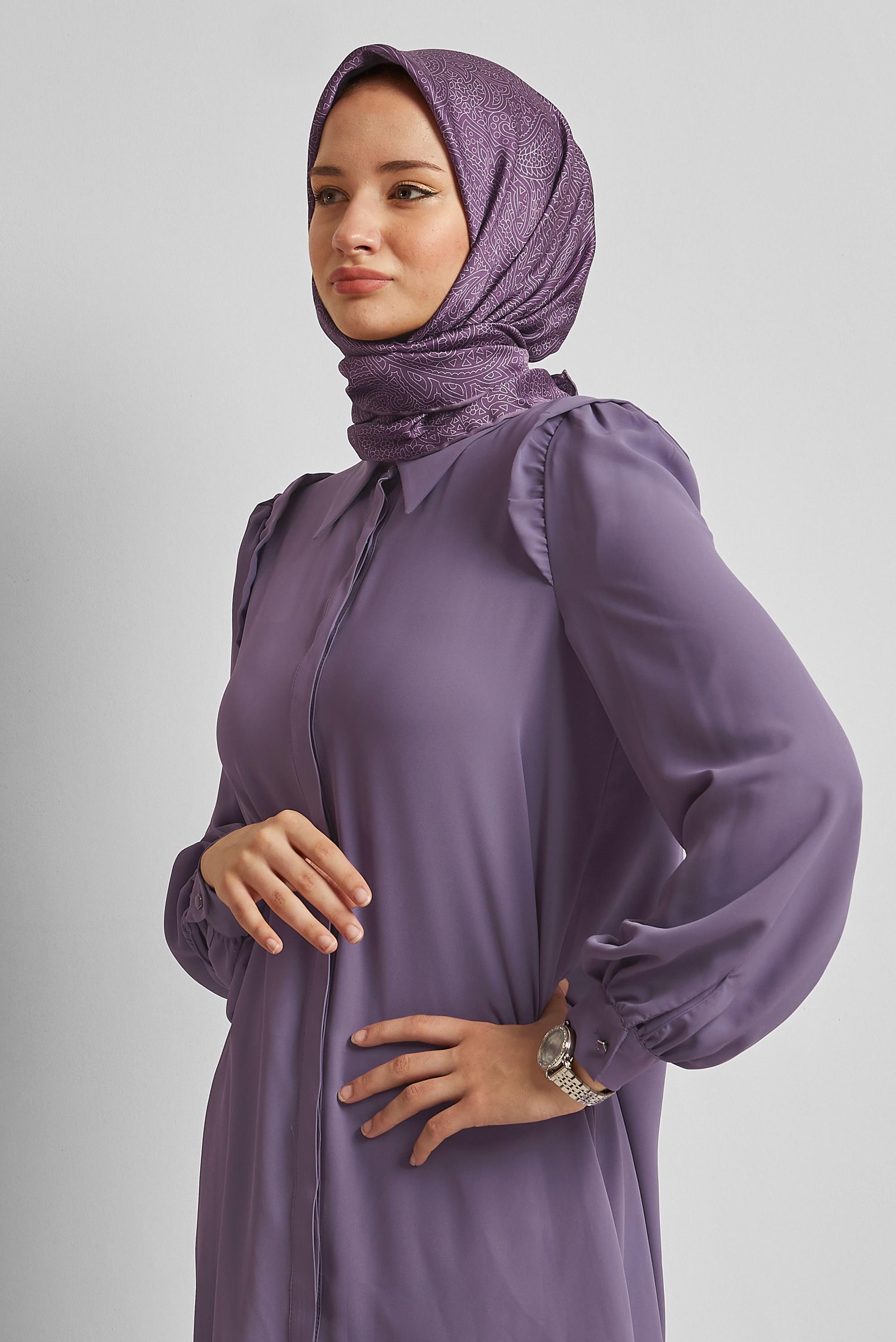 Tesettür giyim MOR ALVİNA EŞARP 8536
