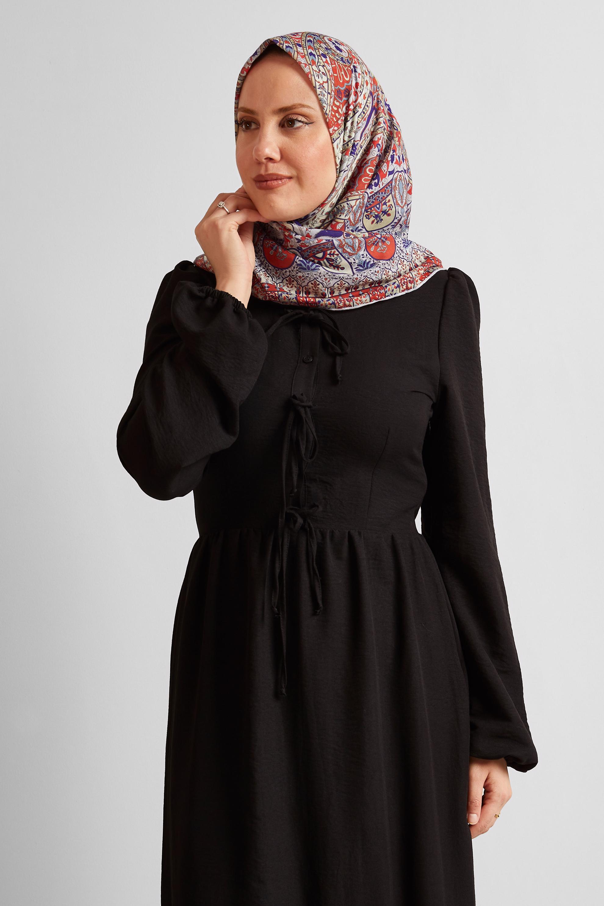 Tesettür giyim GÜMÜŞ ALVİNA DESENLİ EŞARP 8538