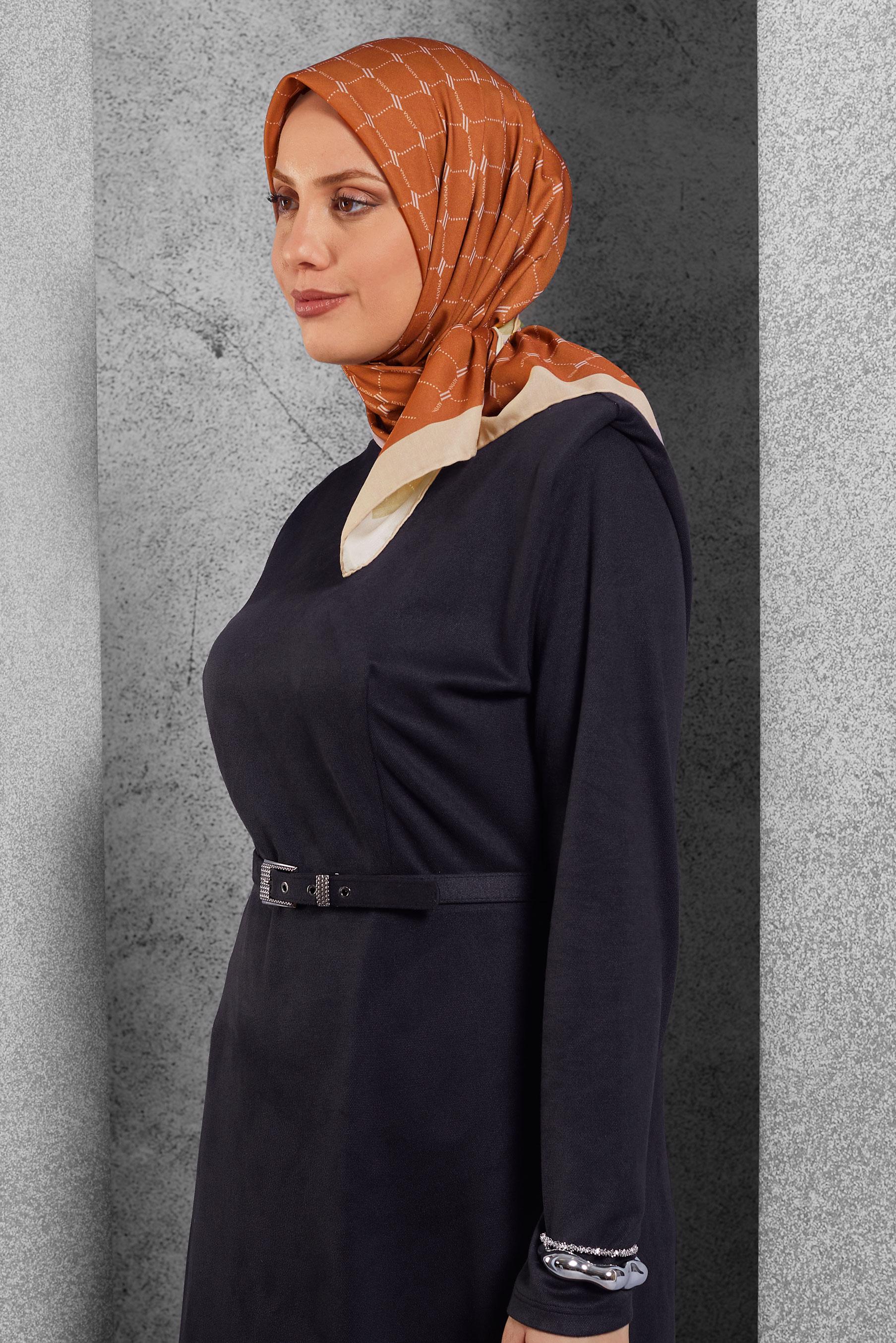Tesettür giyim TURUNCU ALVİNA EŞARP 10280