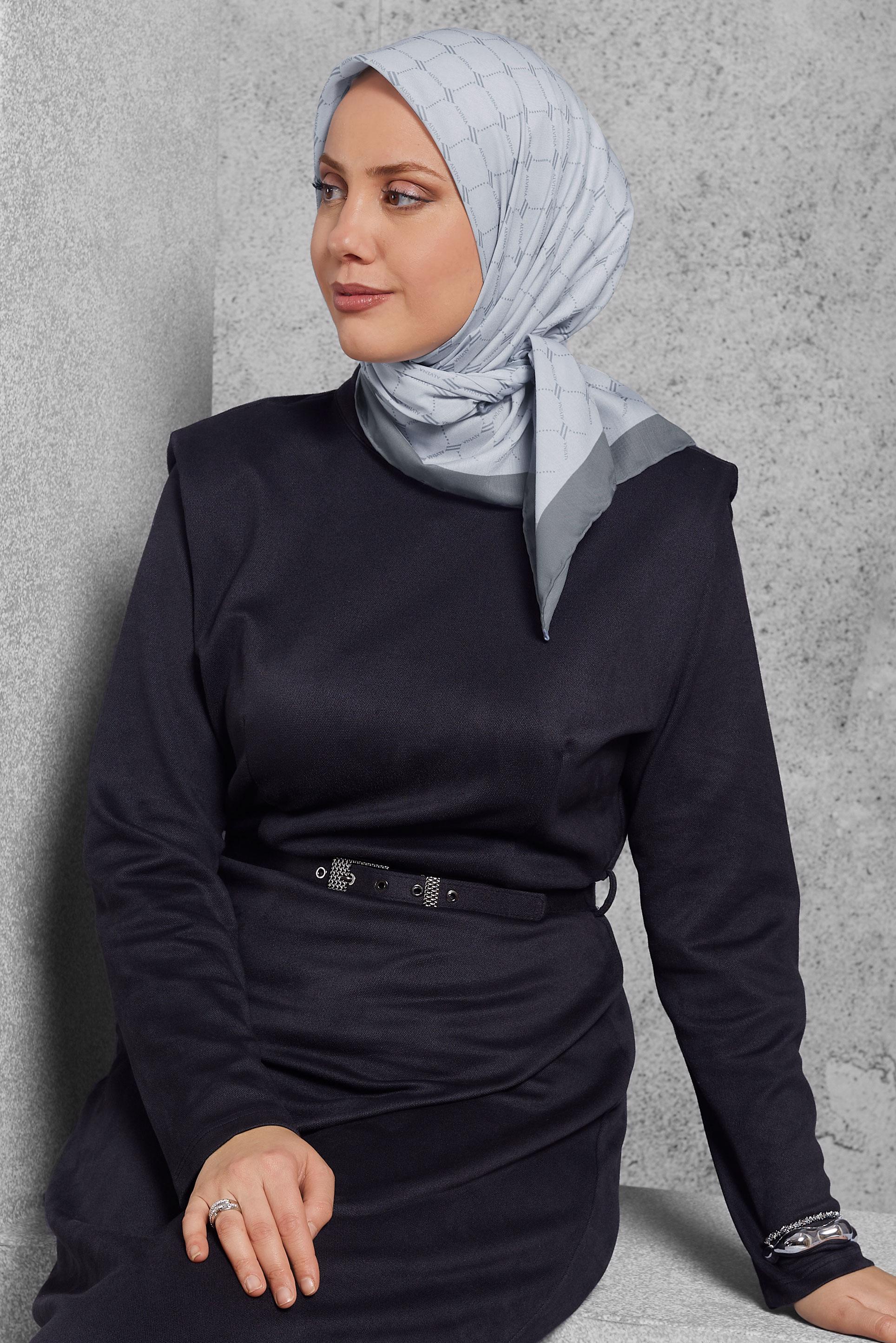 Hijab clothing GREY ALVINA SCARF 10280