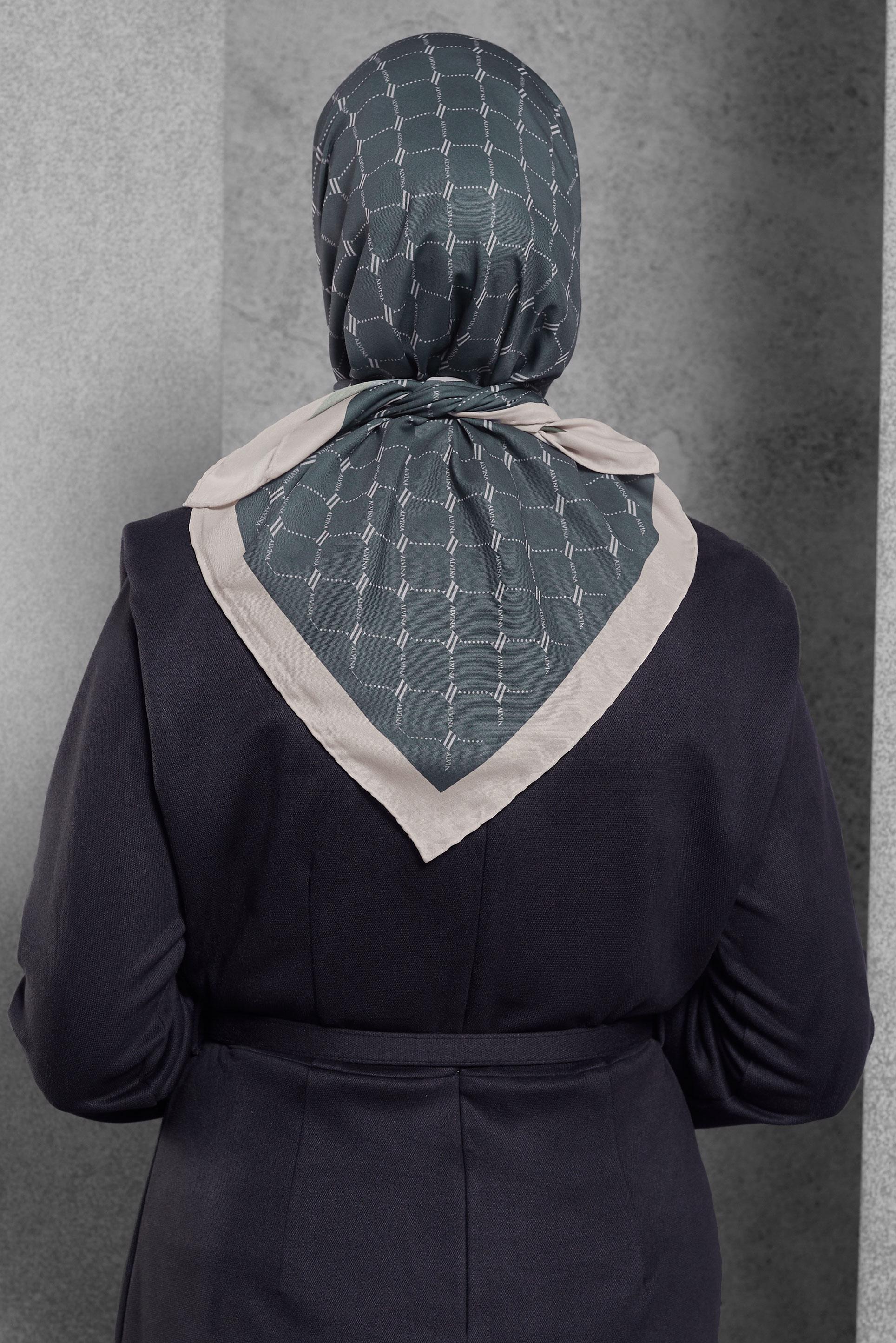 Tesettür giyim GRİ ALVİNA EŞARP 10280