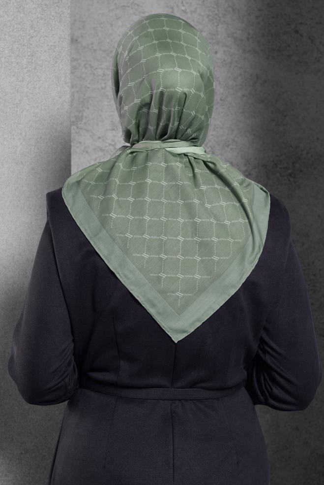 Hijab clothing GREEN ALVINA SCARF 10280 - ALVİNA