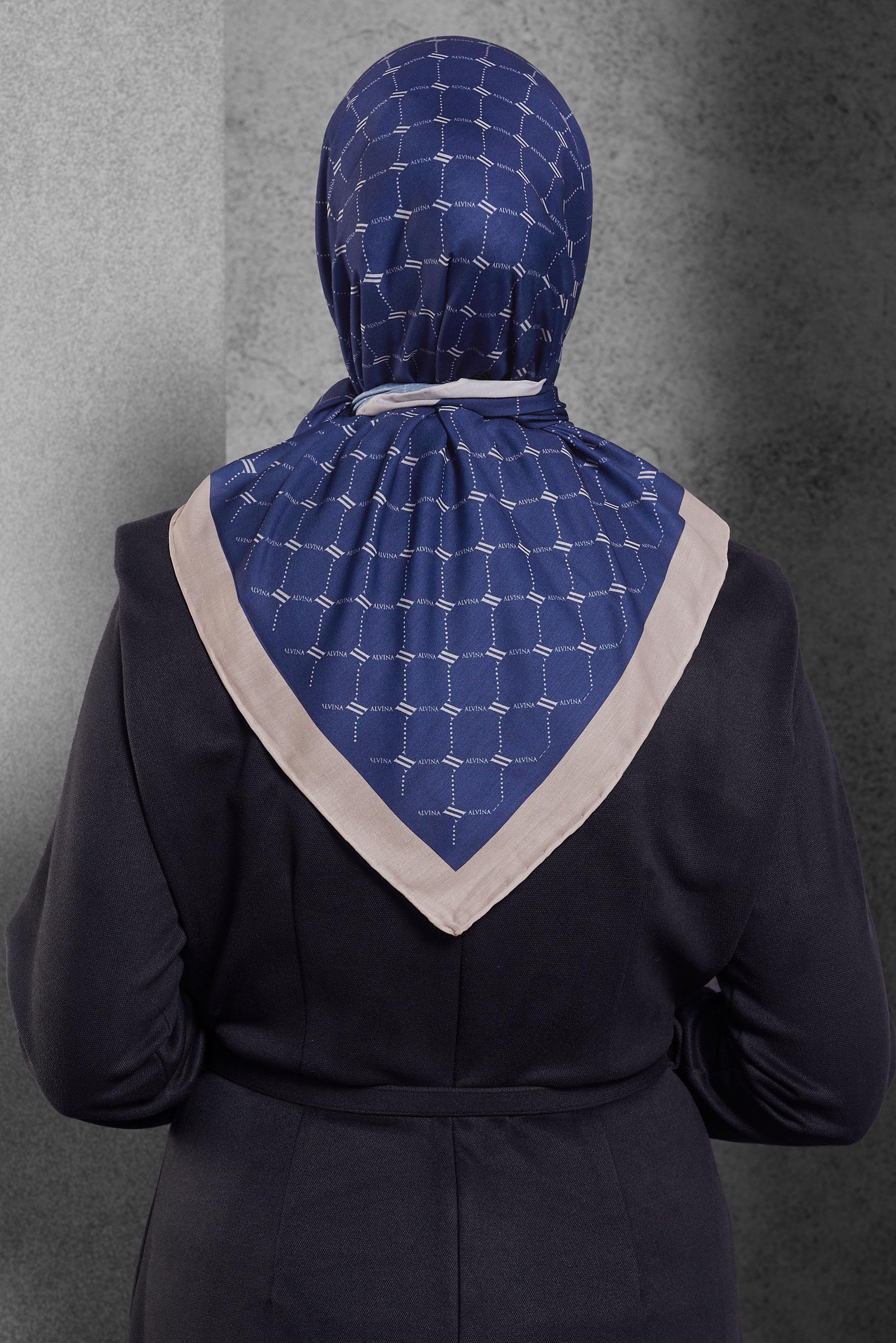 Tesettür giyim LACİVERT ALVİNA EŞARP 10280