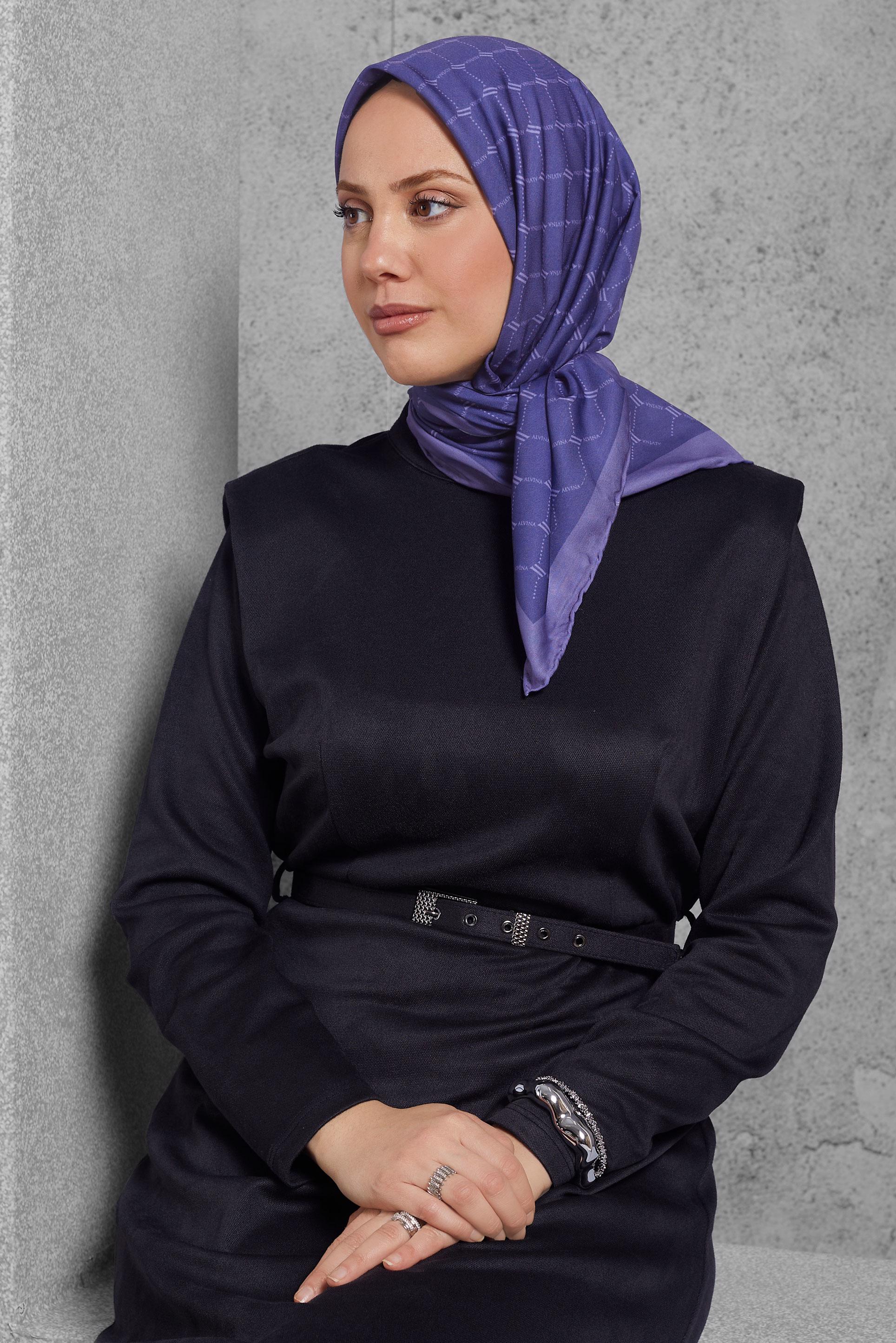 Tesettür giyim MOR ALVİNA EŞARP 10280