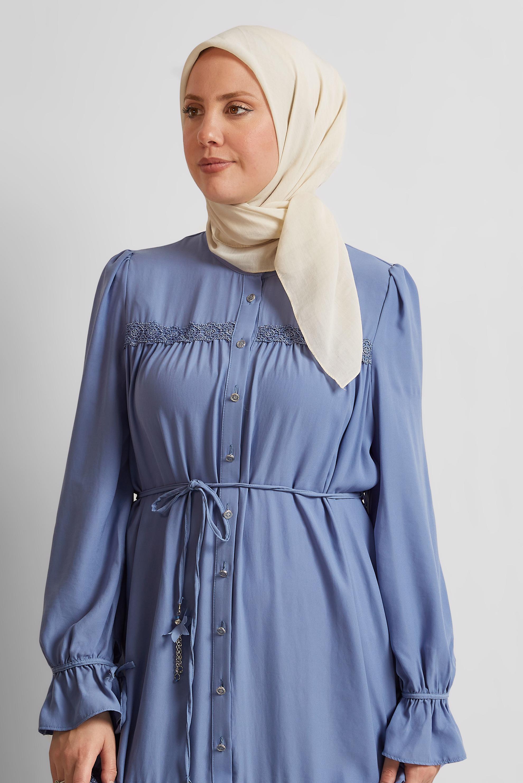 Tesettür giyim BEJ ALVİNA PAMUK EŞARP 8543