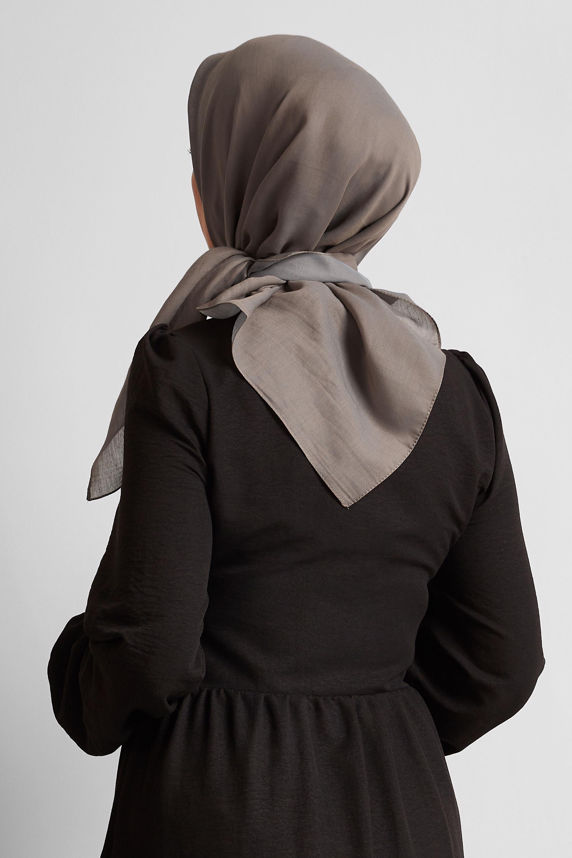 Tesettür giyim KAHVE ALVİNA PAMUK EŞARP 8543