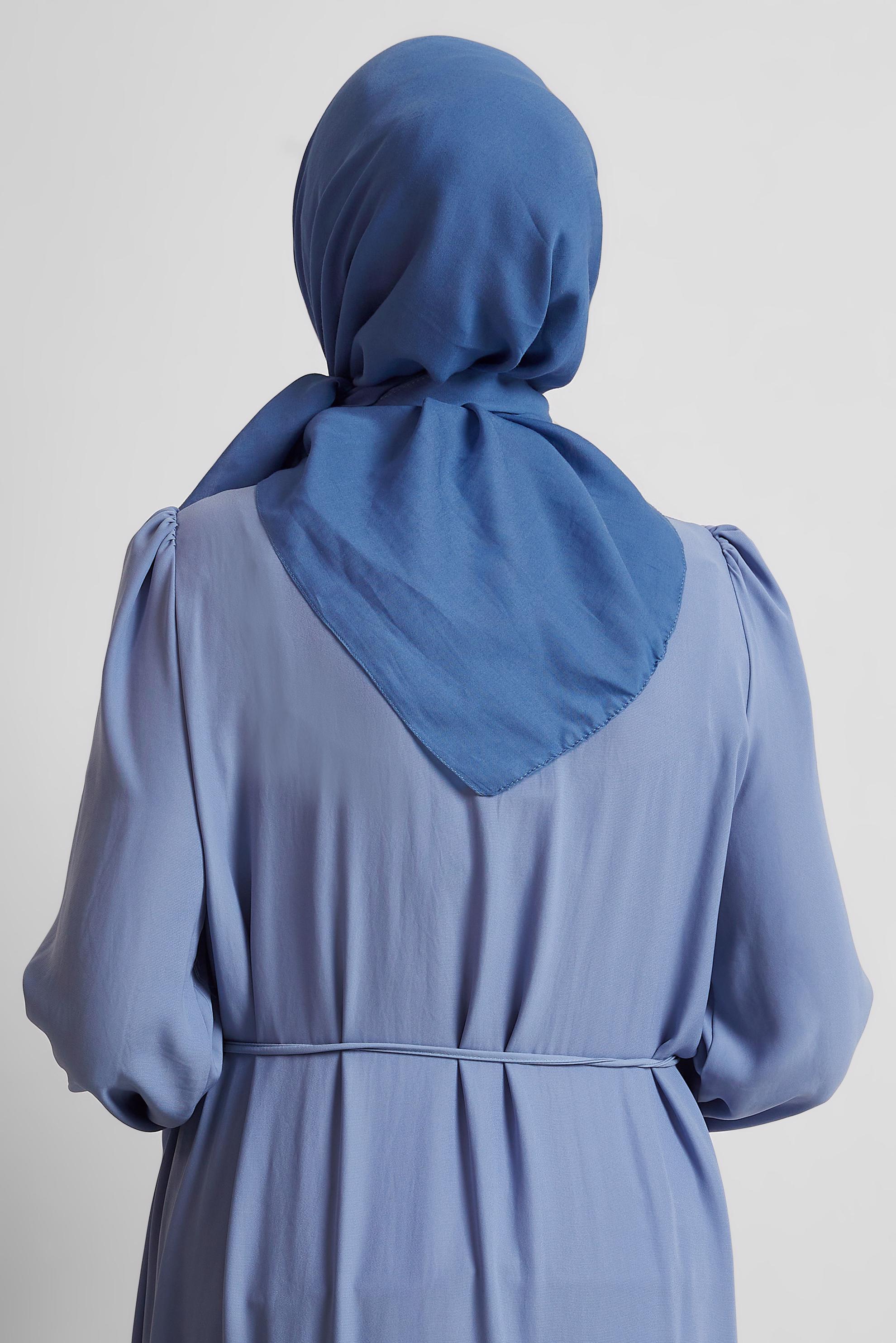 Tesettür giyim LACİVERT ALVİNA PAMUK EŞARP 8543