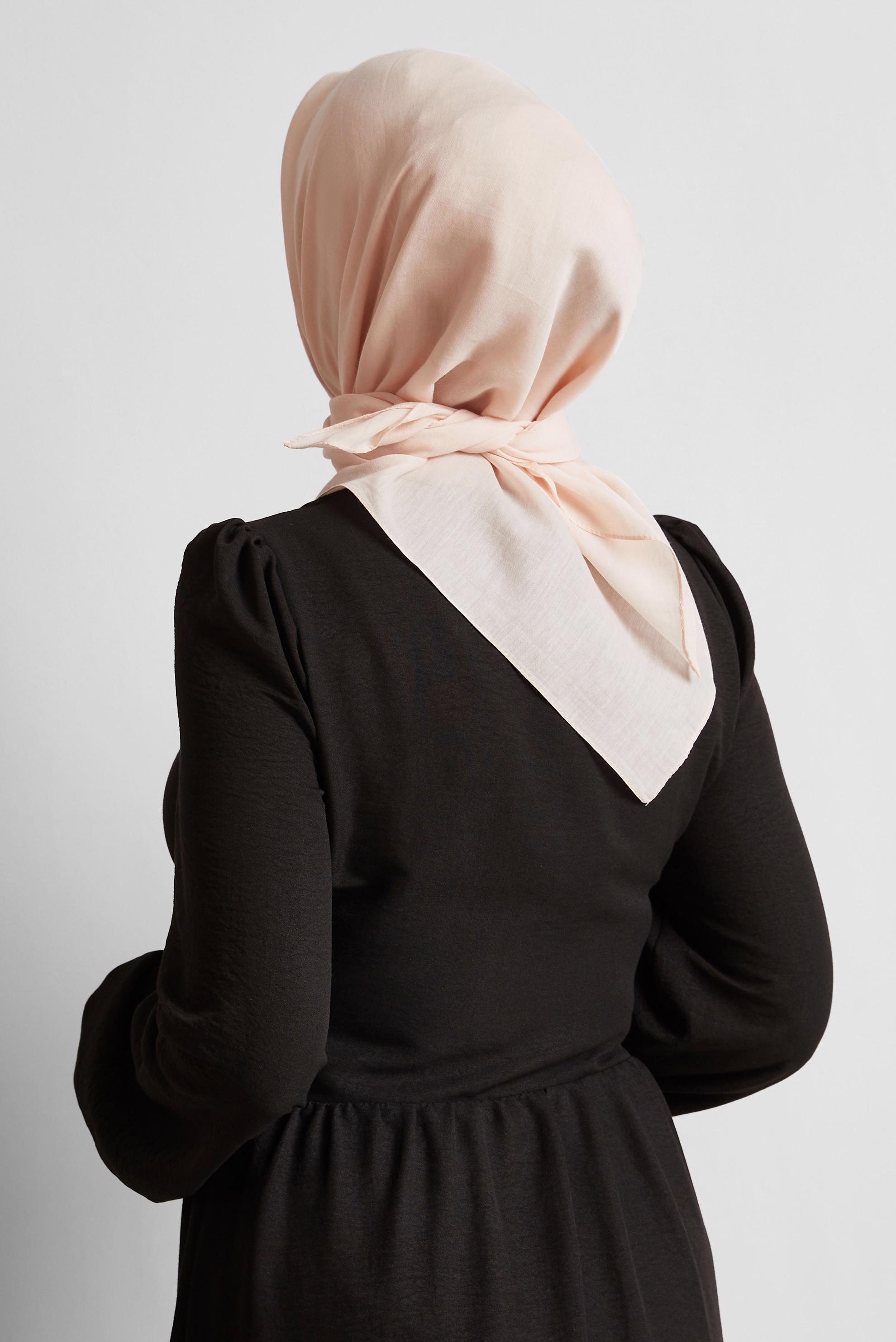 Tesettür giyim PUDRA ALVİNA PAMUK EŞARP 8543