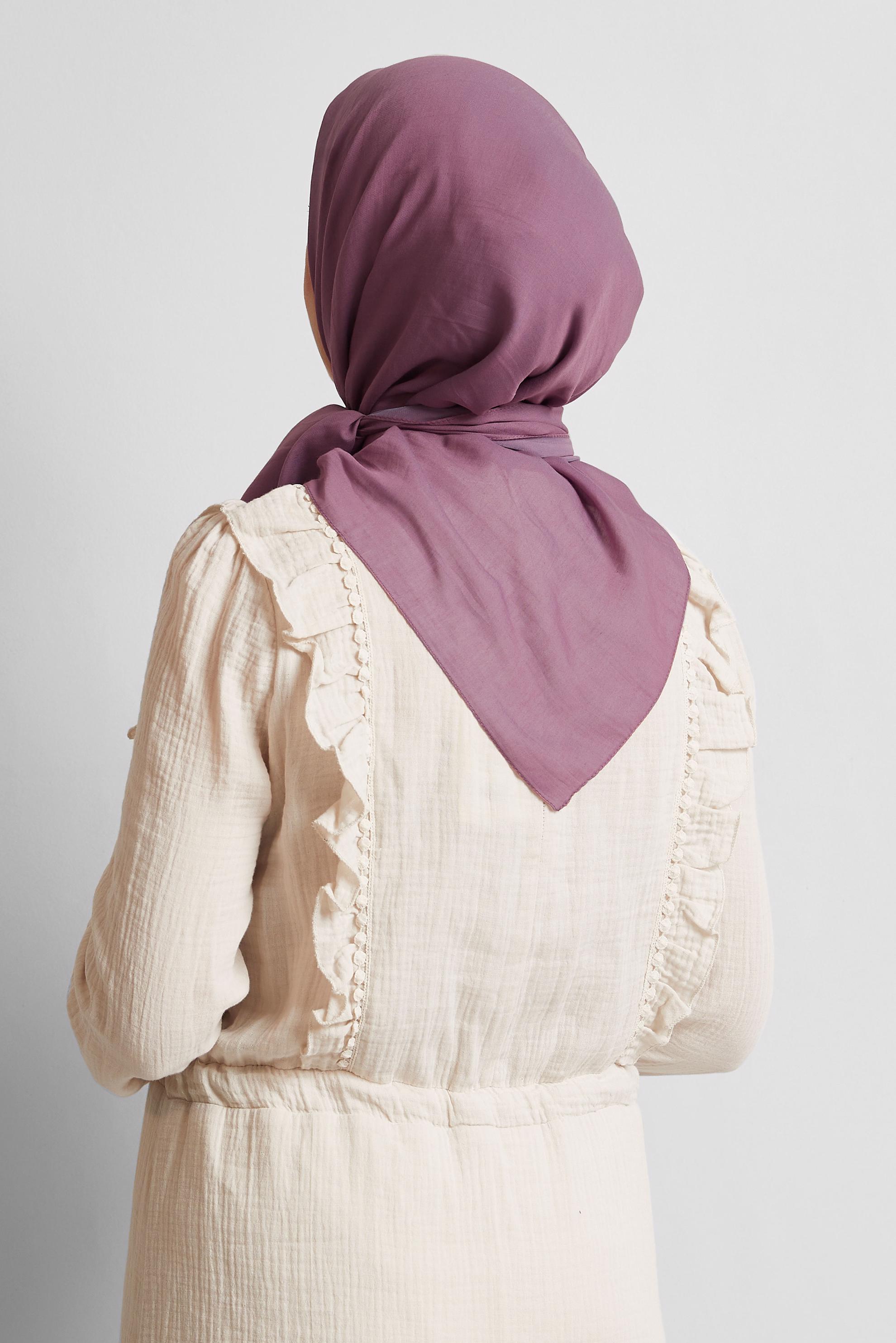 Tesettür giyim MOR ALVİNA PAMUK EŞARP 8543