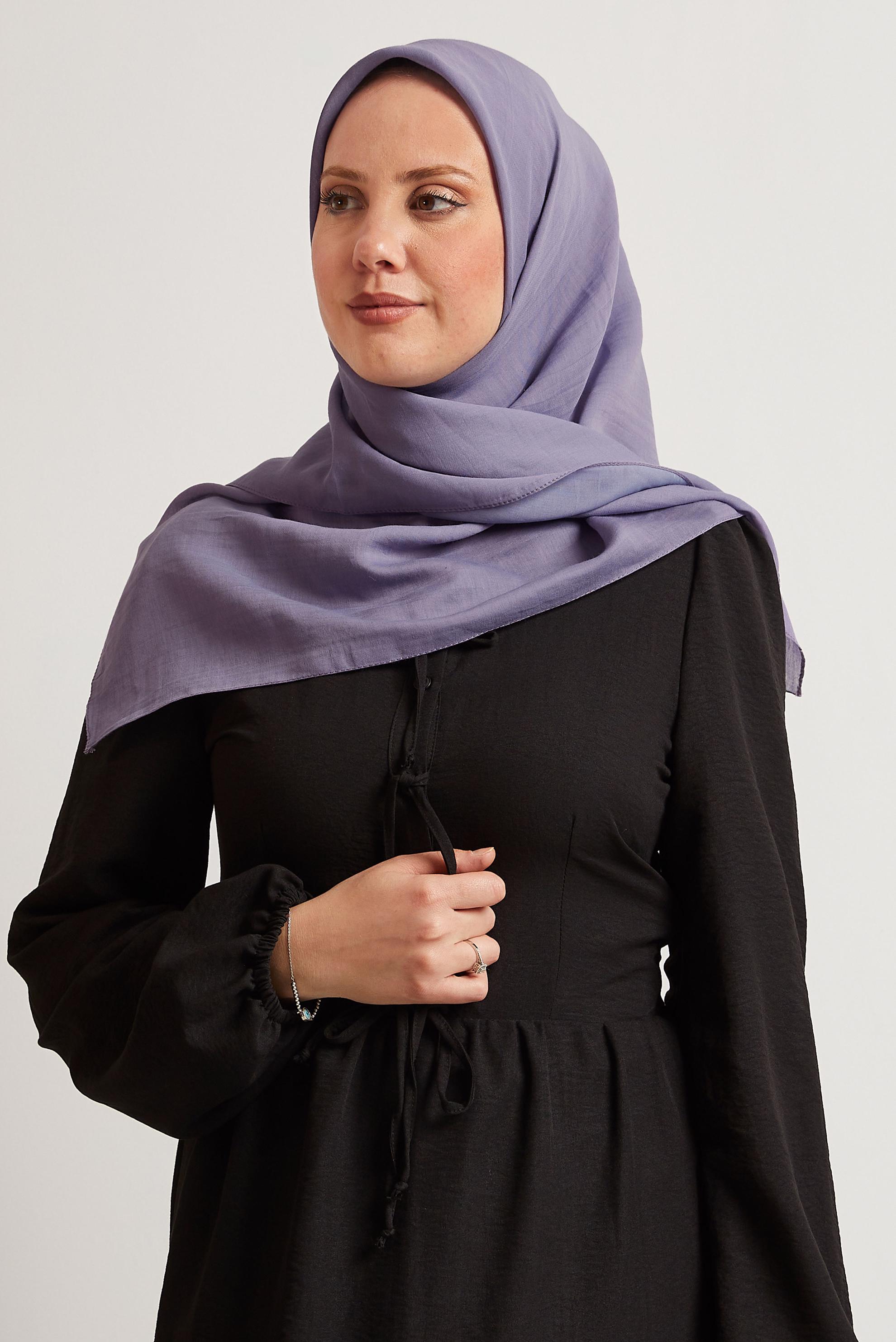 Tesettür giyim MOR ALVİNA PAMUK EŞARP 8543