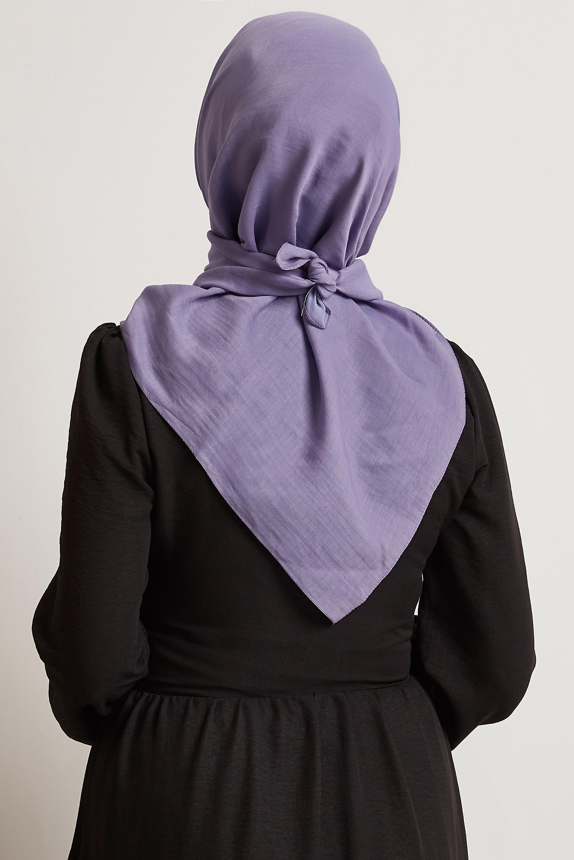 Tesettür giyim MOR ALVİNA PAMUK EŞARP 8543