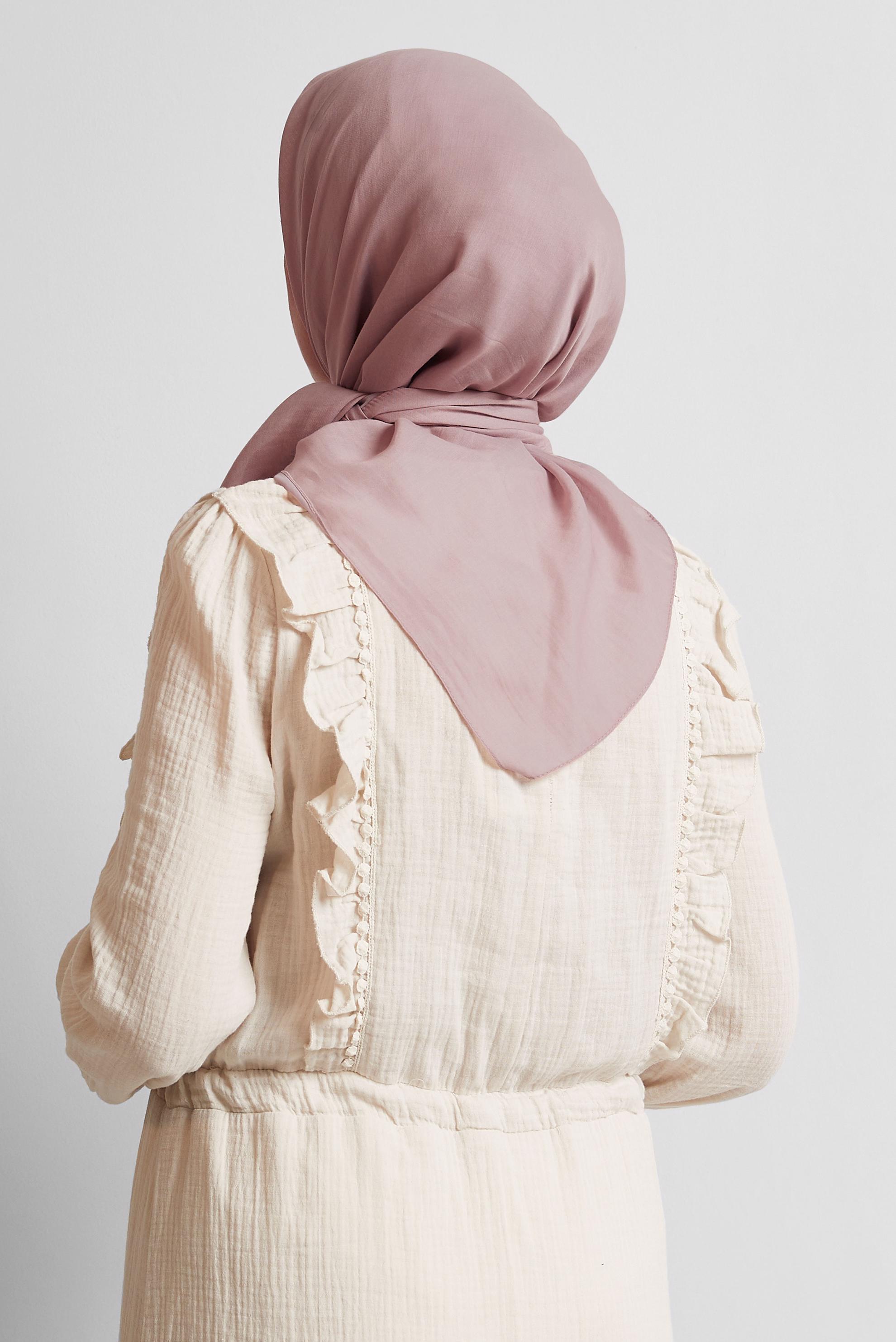 Tesettür giyim PEMBE ALVİNA PAMUK EŞARP 8543