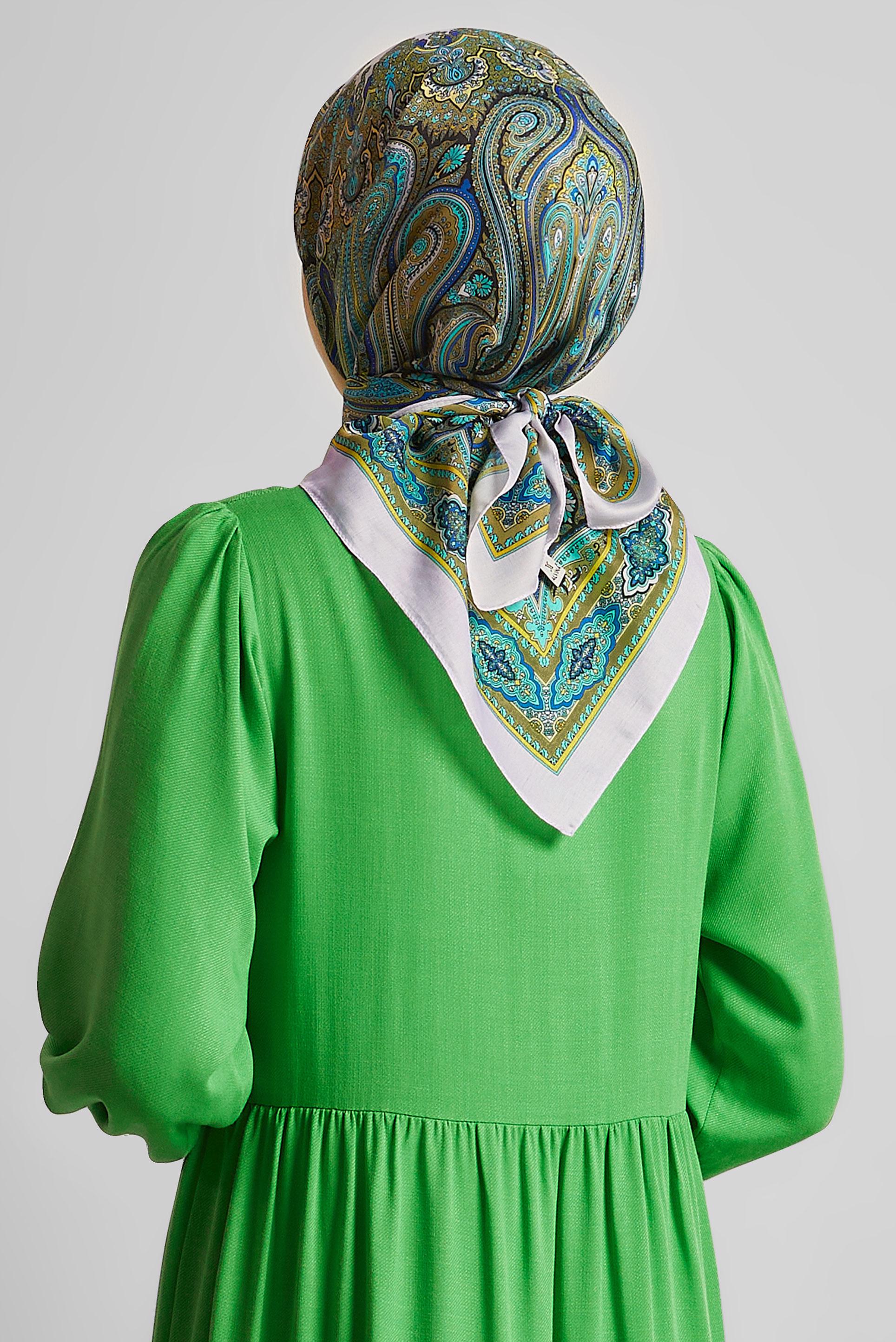 Vêtements hijab POUDRE FOULARD À MOTIFS ALVINA 8551