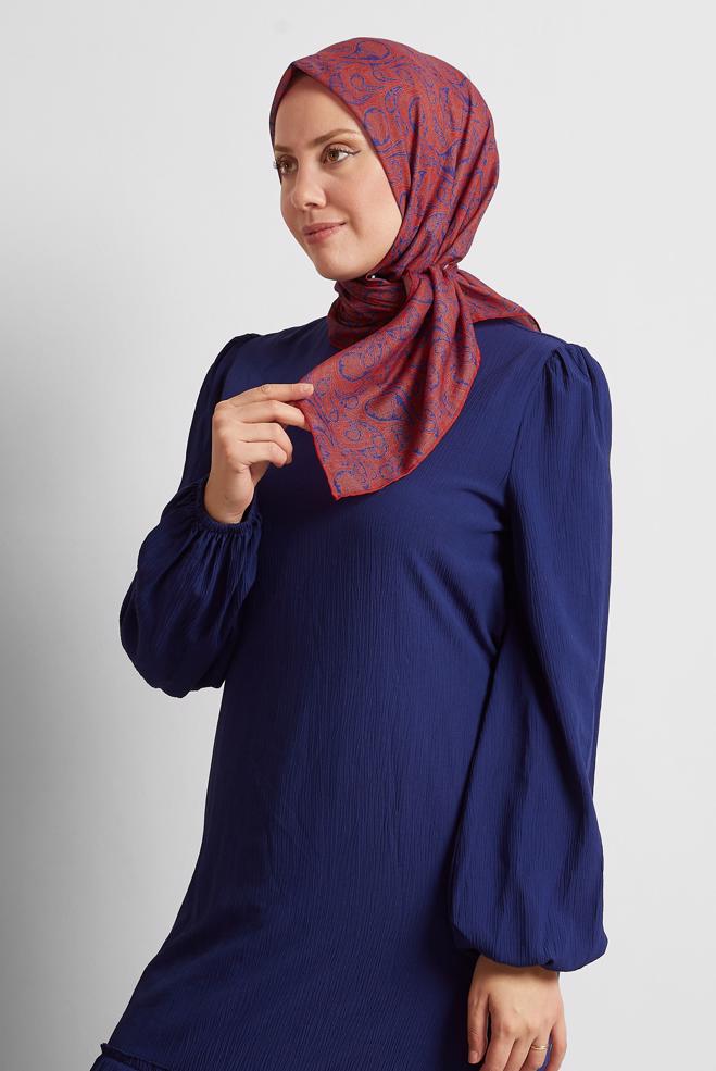 Vêtements hijab FUCHSIA ÉCHARPE À MOTIFS ALVINA 8558 - ALVİNA