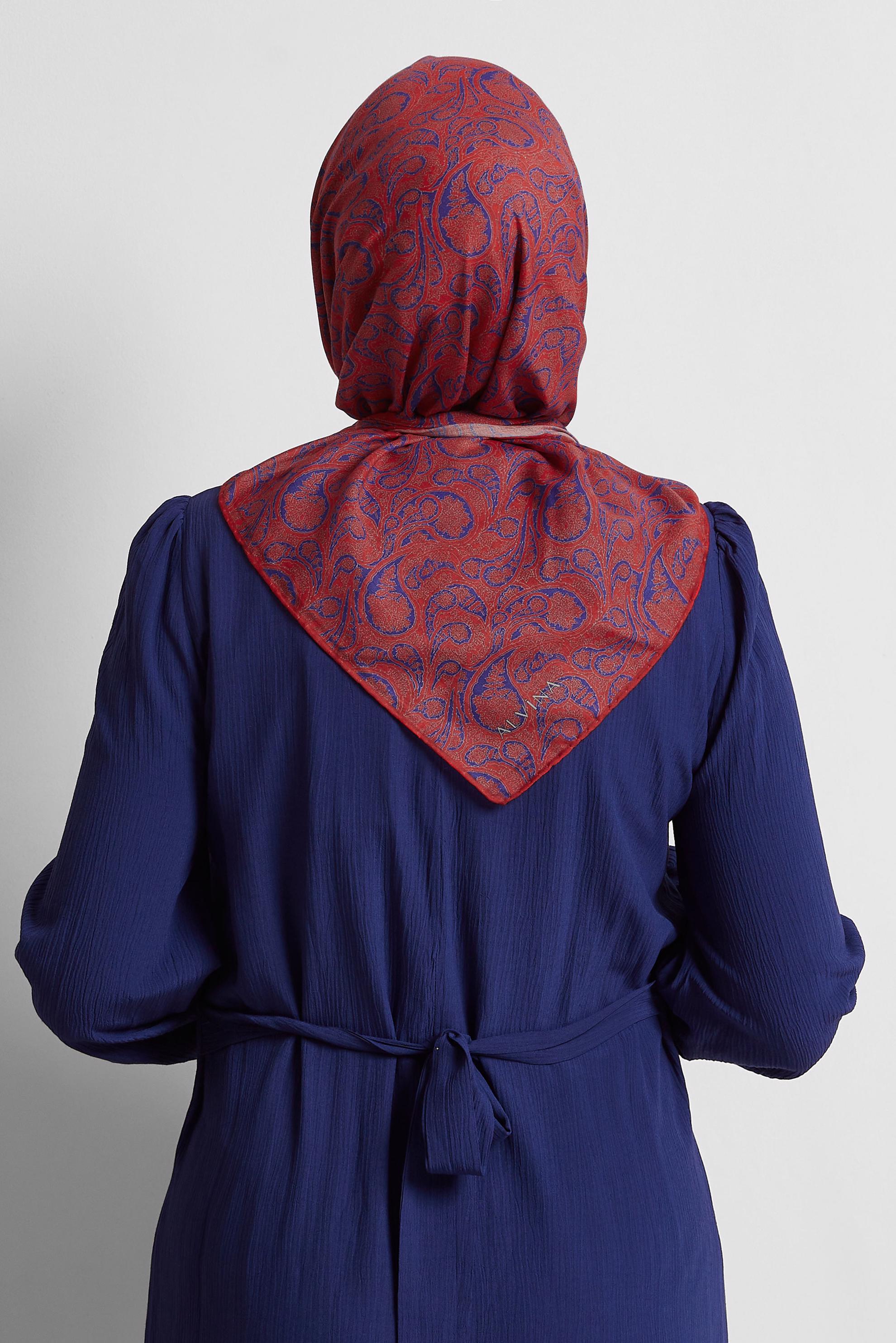 Vêtements hijab FUCHSIA ÉCHARPE À MOTIFS ALVINA 8558