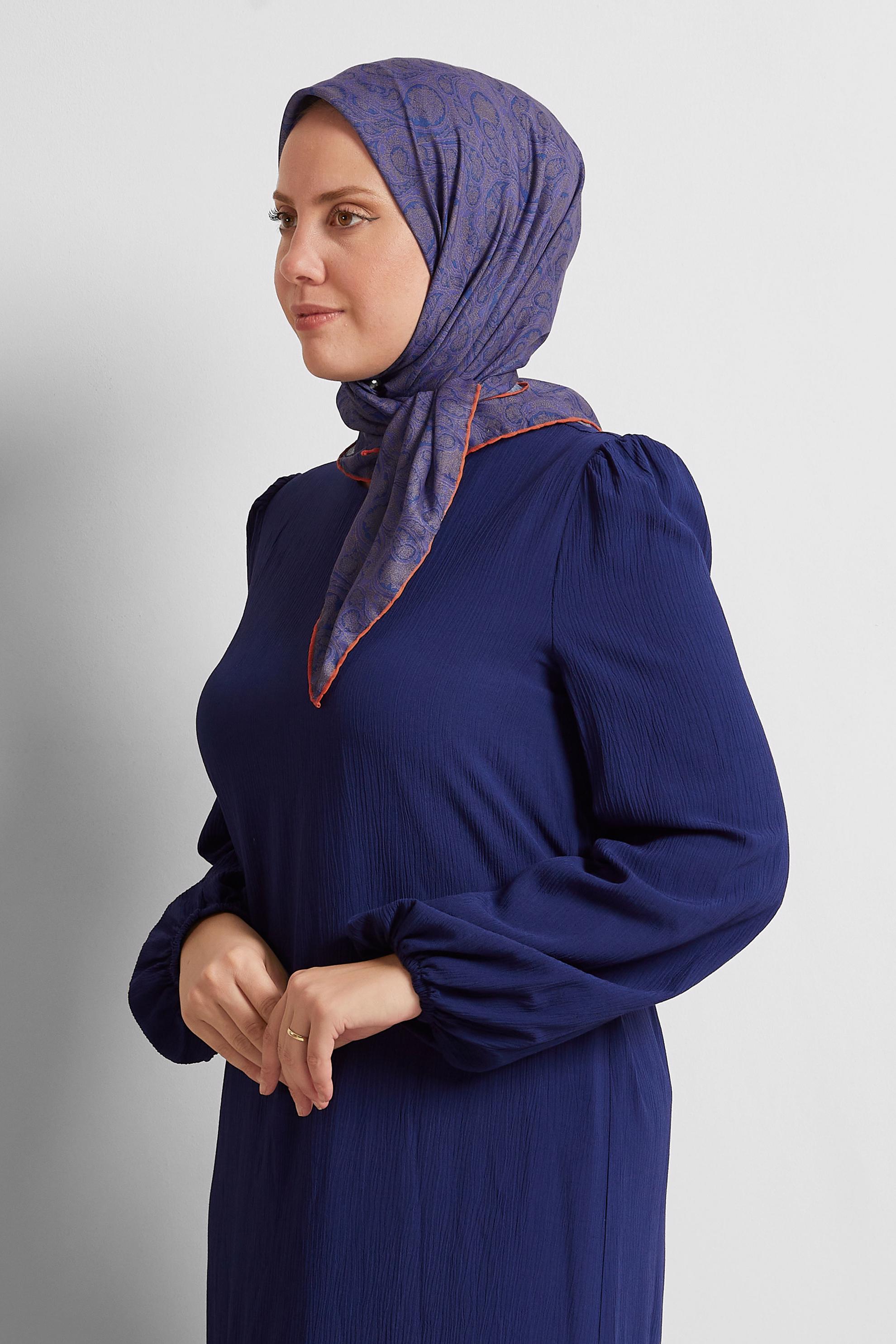 Vêtements hijab POURPRE ÉCHARPE À MOTIFS ALVINA 8558