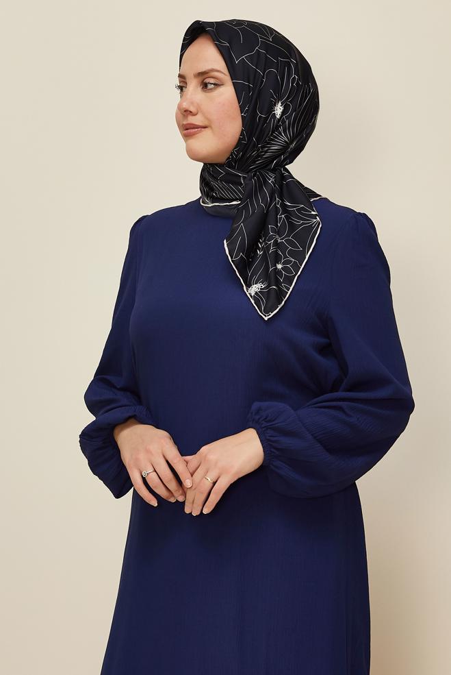 Tesettür giyim SİYAH 8564 ALVİNA REYON EŞARP(PRM) - ALVİNA