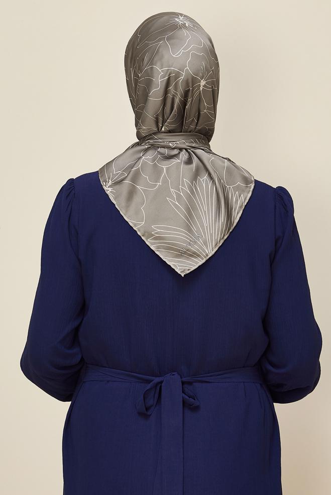 Tesettür giyim GRİ 8564 ALVİNA REYON EŞARP(PRM) - ALVİNA