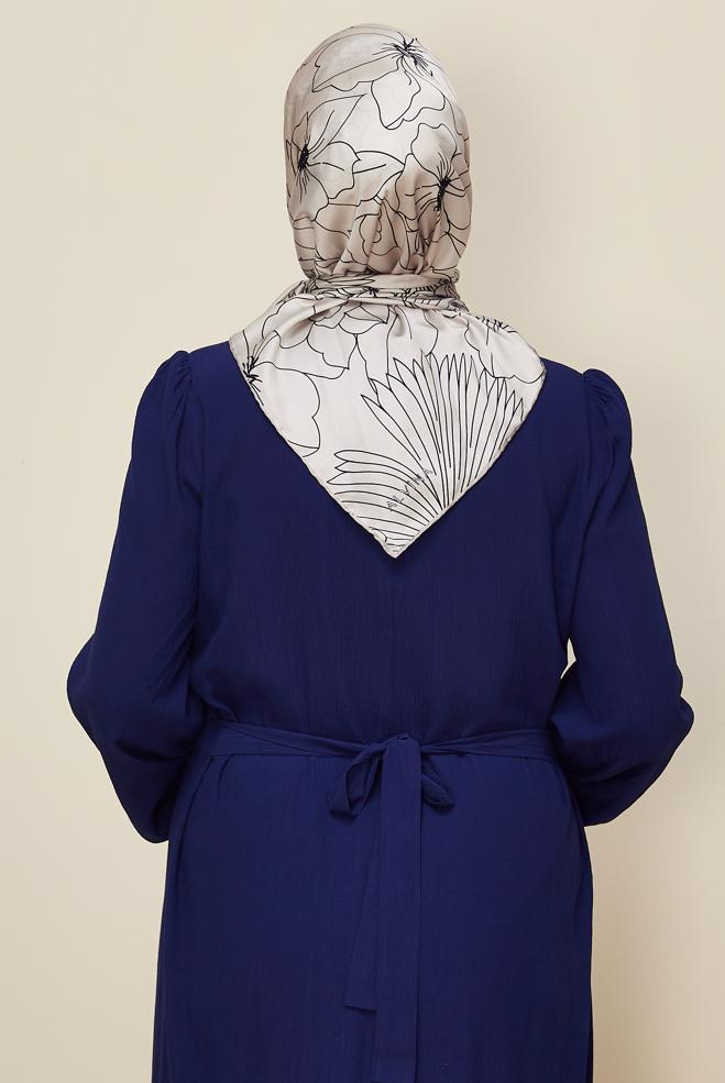 Vêtements hijab ÉCRUE ALVINA ÉCHARPE À MOTIF 8564 - ALVİNA