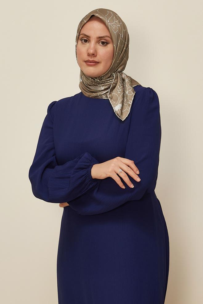 Tesettür giyim KAHVE ALVİNA DESENLİ EŞARP 8564 - ALVİNA