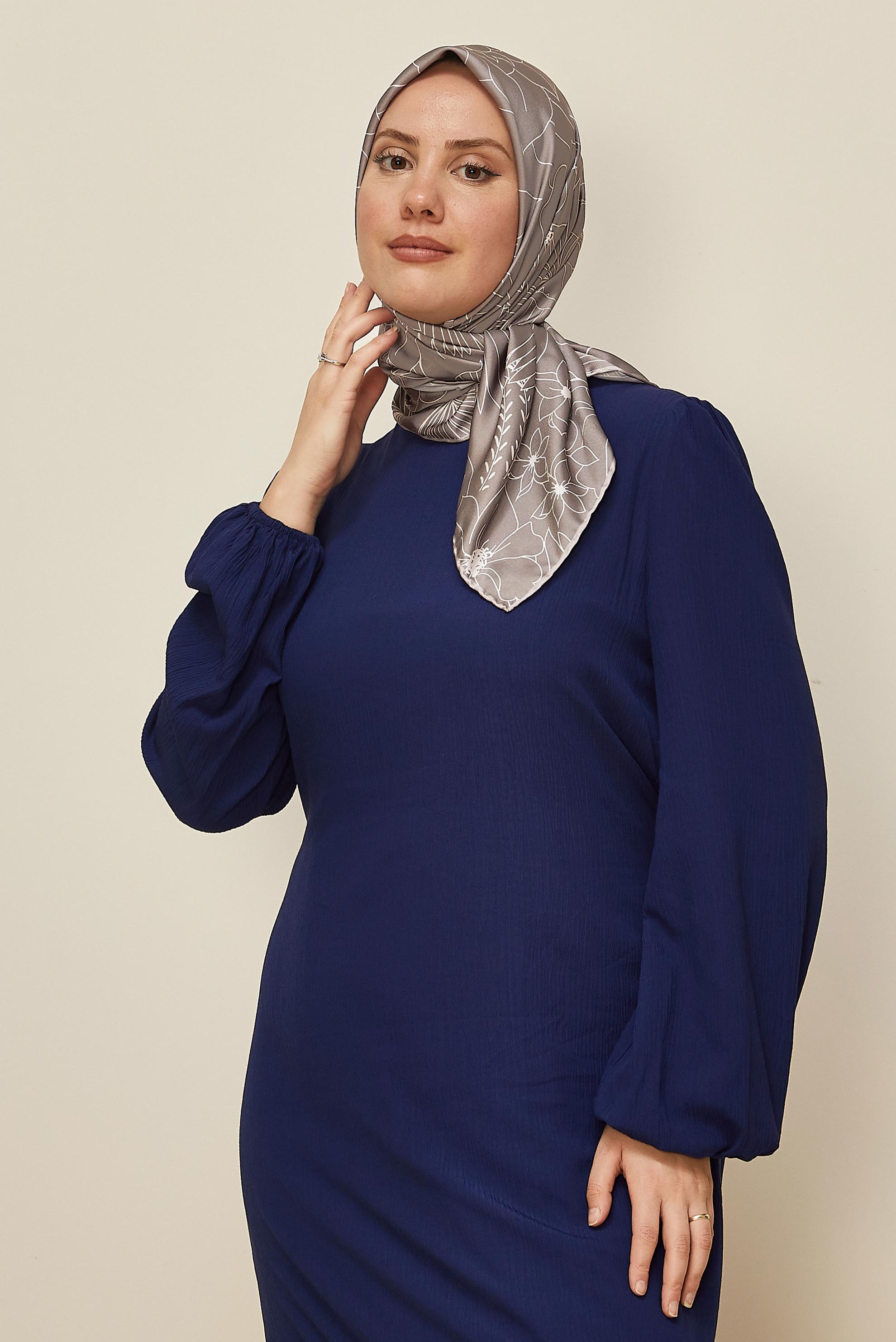 Hijab clothing MINK ALVINA PATTERNED SCARF 8564