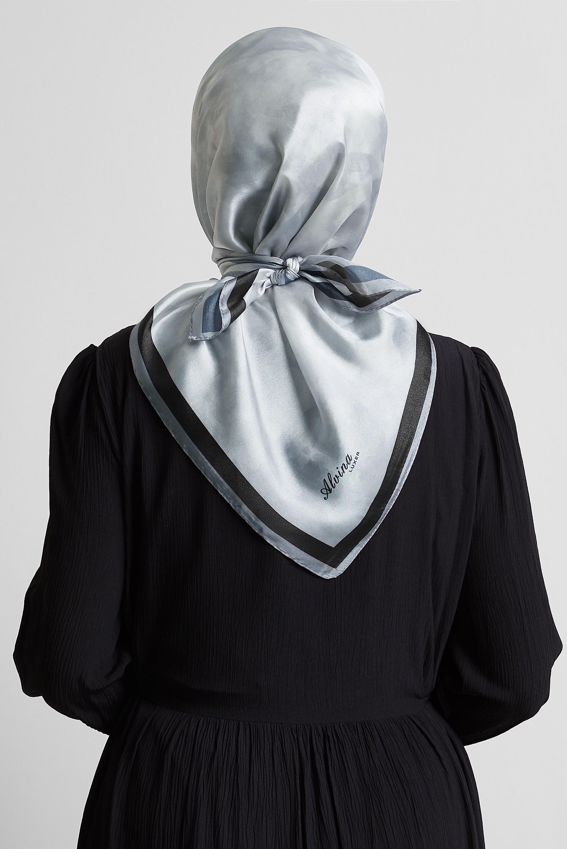 Tesettür giyim GRİ ALVİNA EŞARP 8565