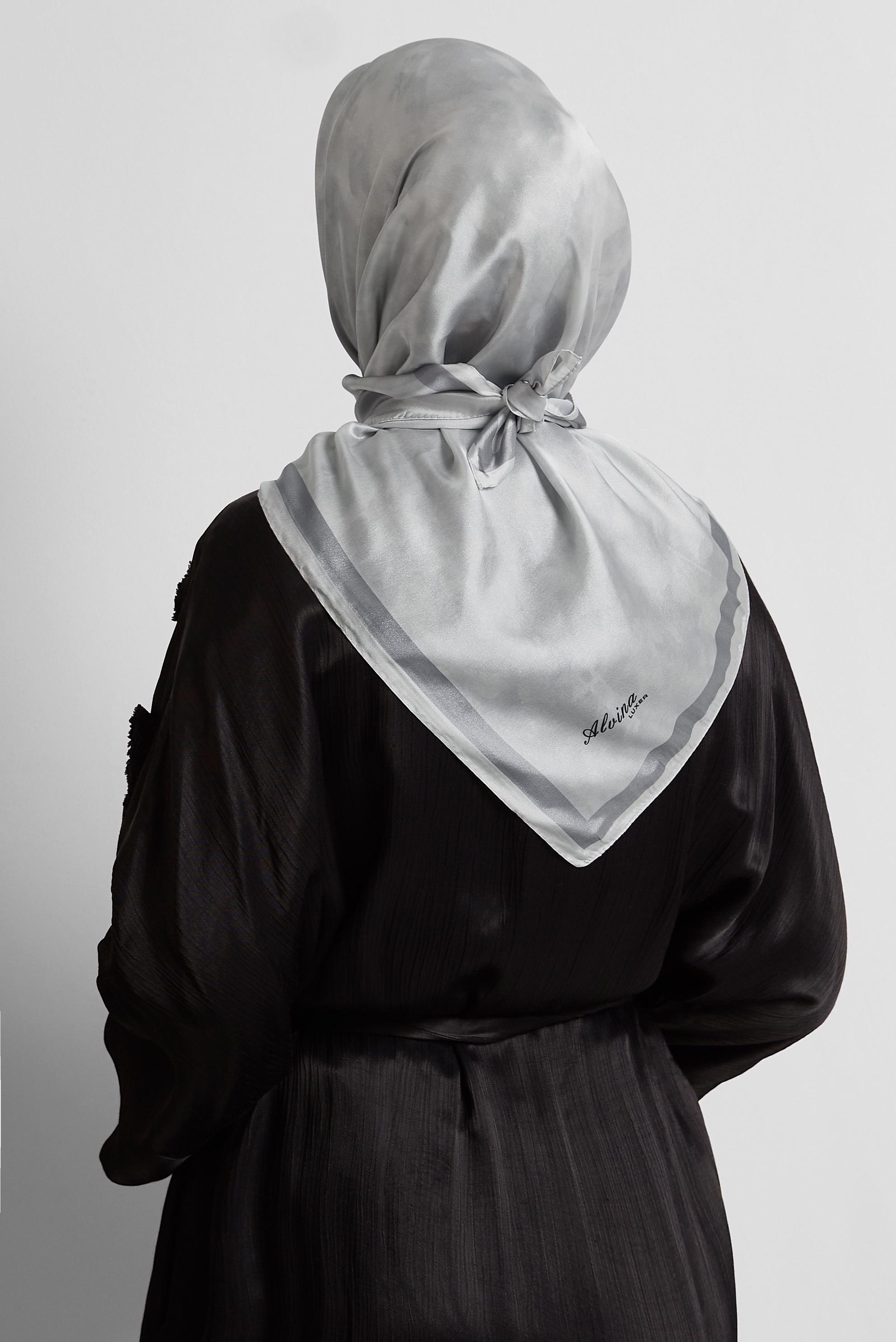 Tesettür giyim GRİ ALVİNA EŞARP 8565