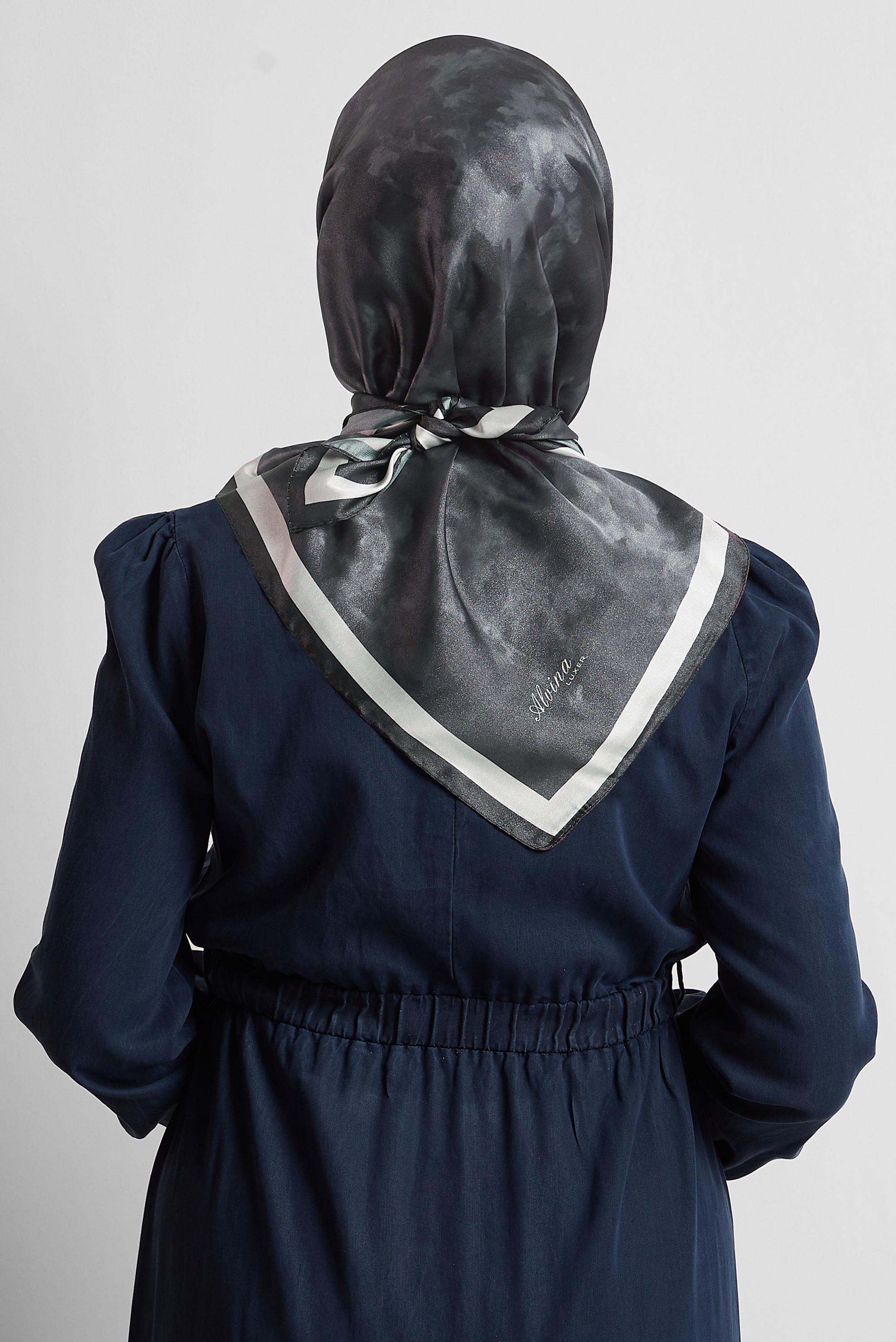 Tesettür giyim GRİ ALVİNA EŞARP 8565