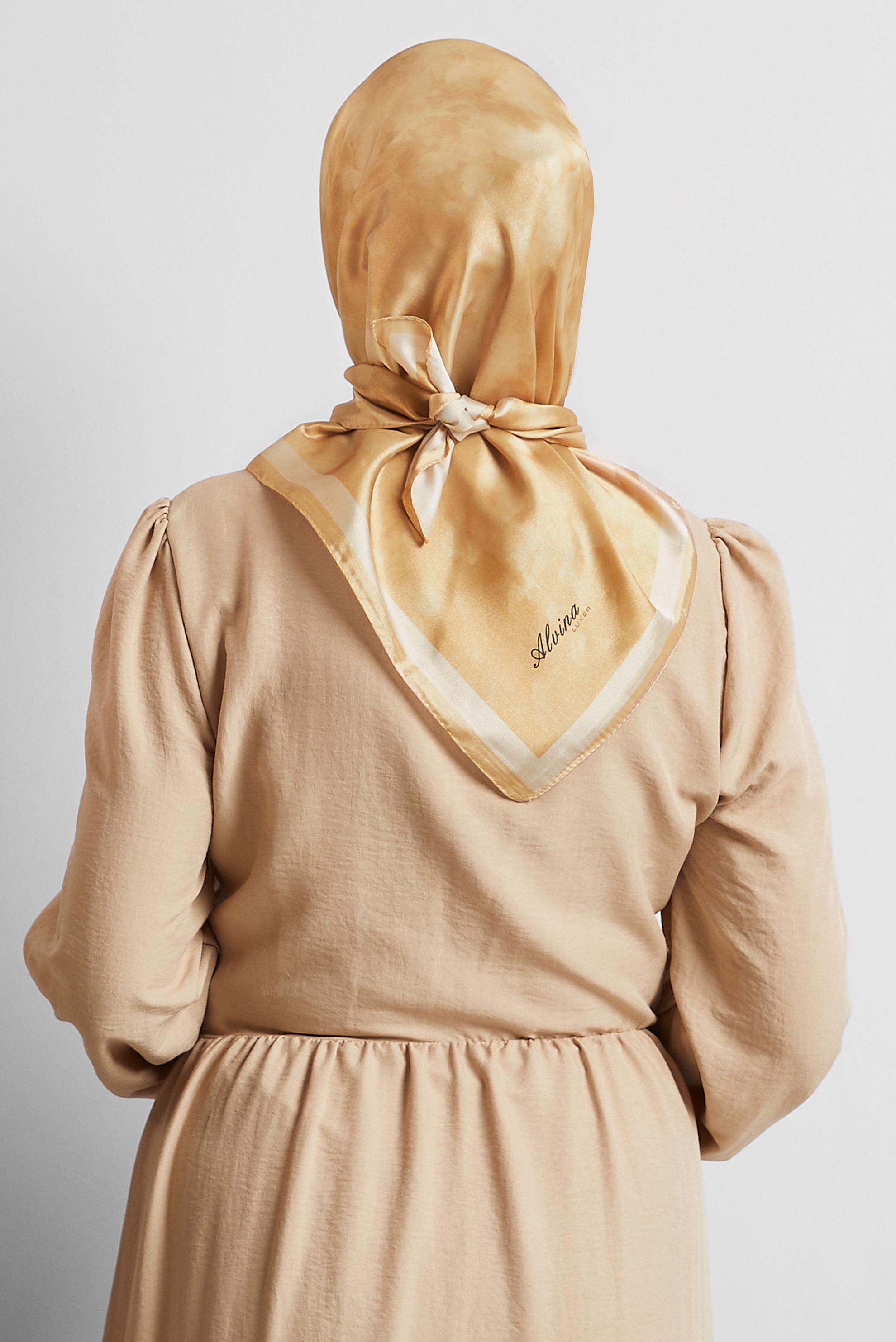 Tesettür giyim ALTIN ALVİNA EŞARP 8565