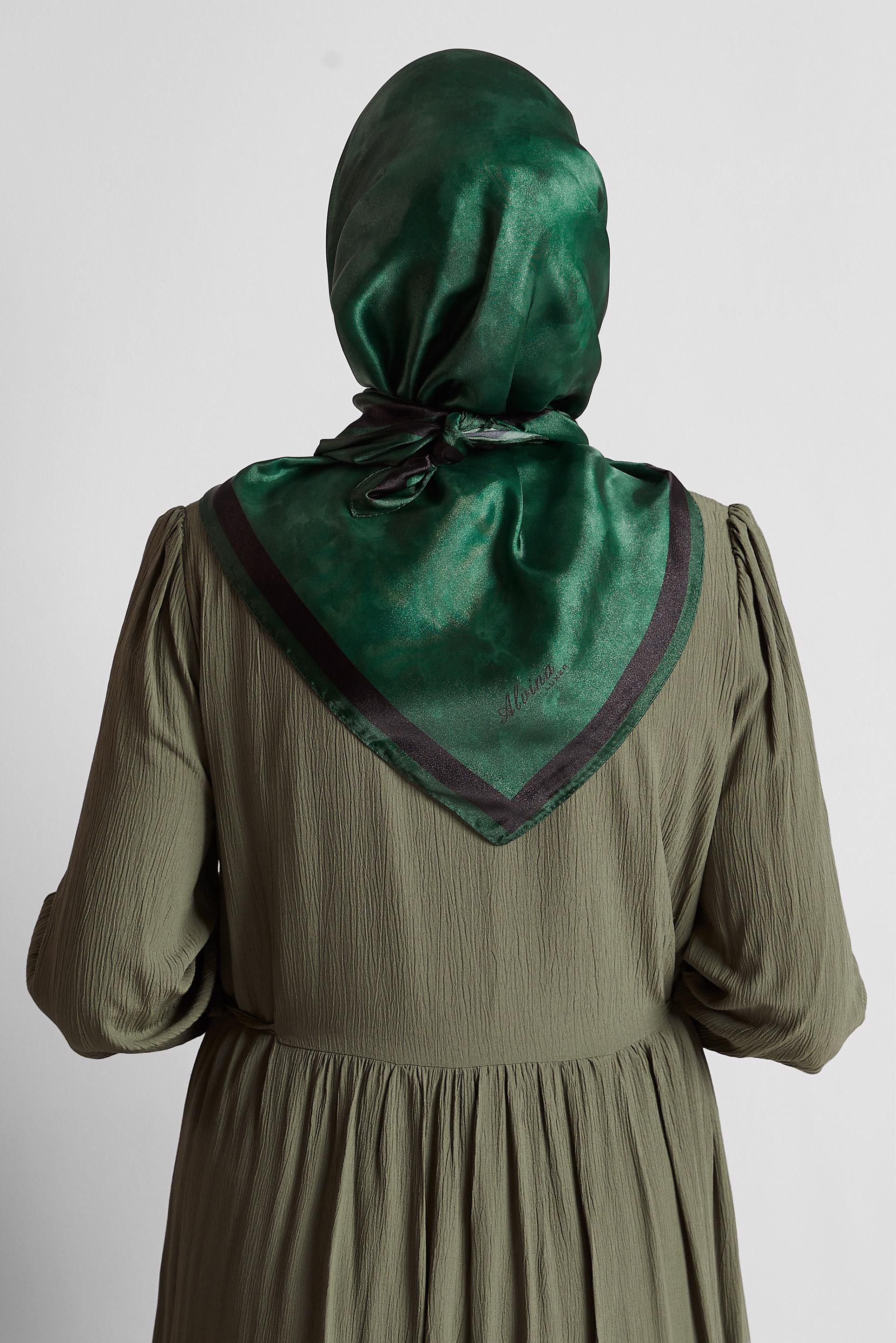 Tesettür giyim HAKİ ALVİNA EŞARP 8565