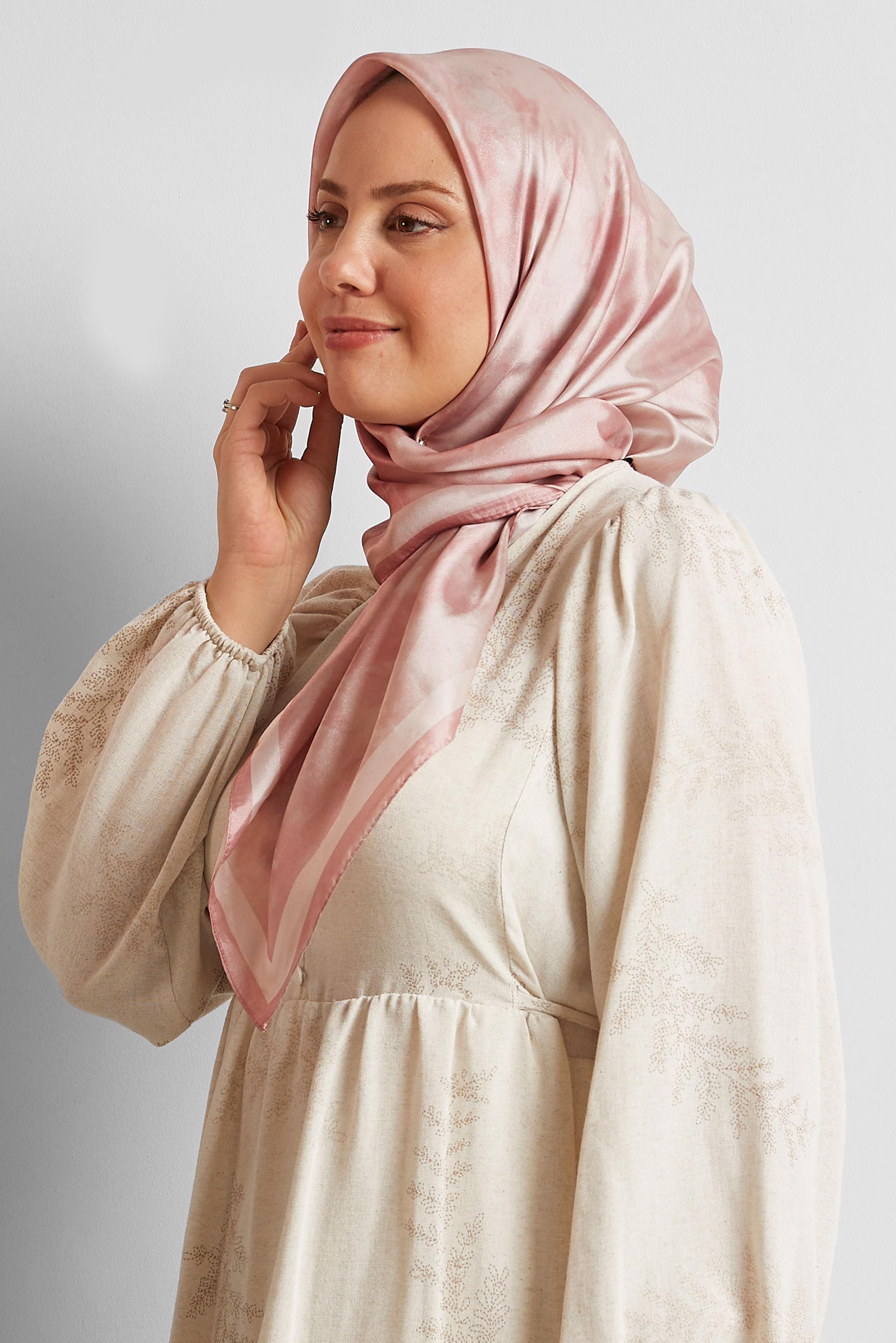 Tesettür giyim PUDRA ALVİNA EŞARP 8565