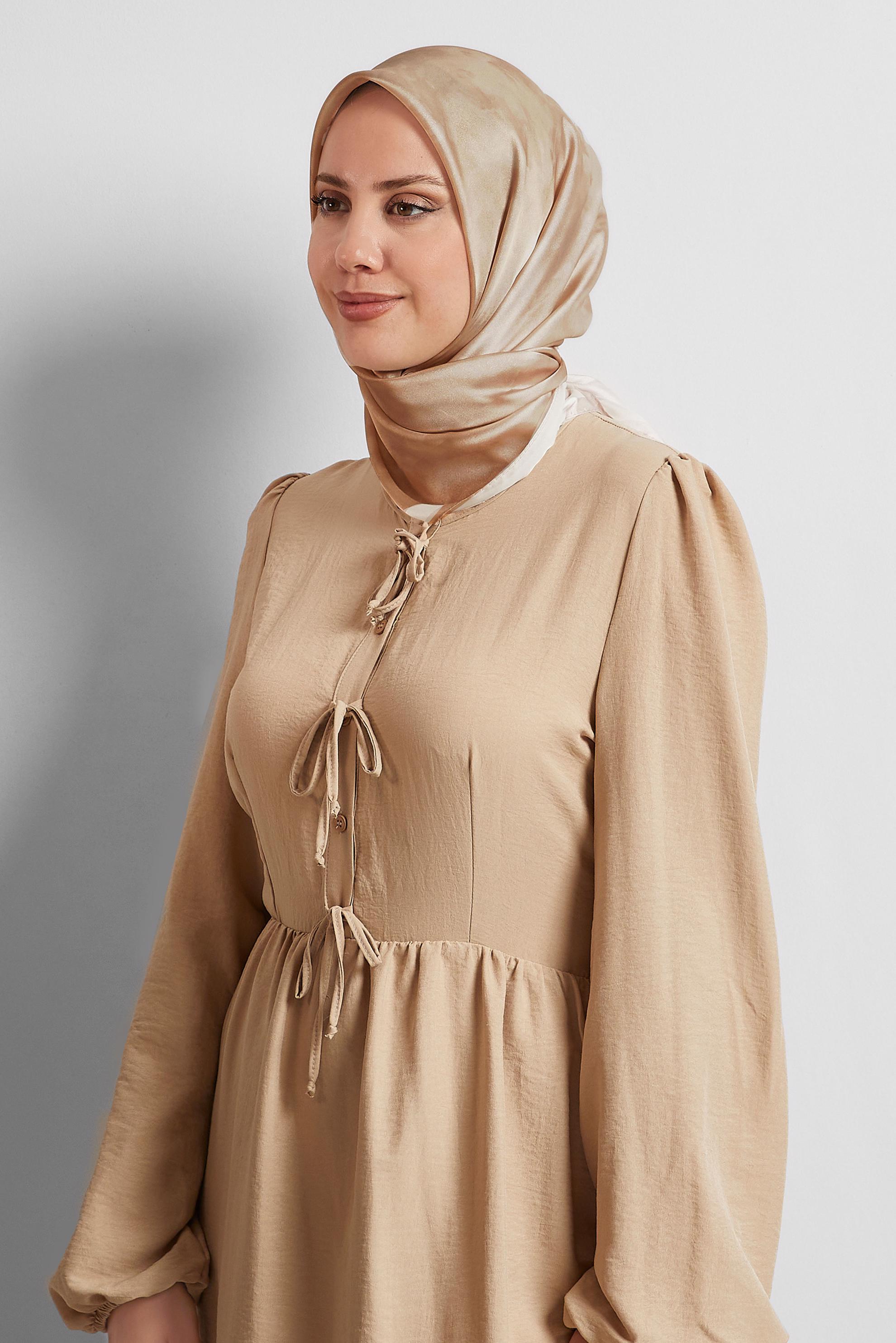 Tesettür giyim VİZON ALVİNA EŞARP 8565