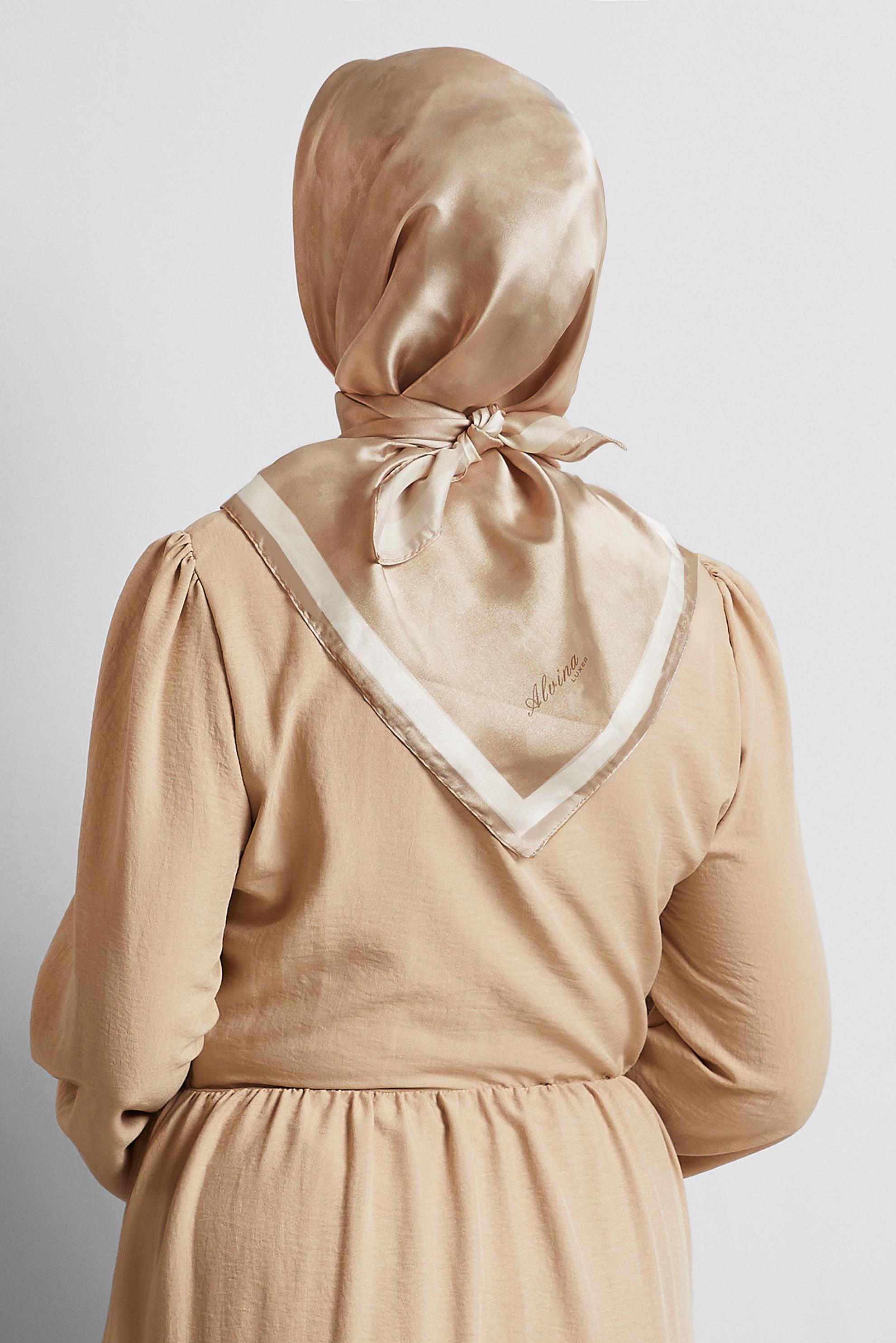 Tesettür giyim VİZON ALVİNA EŞARP 8565