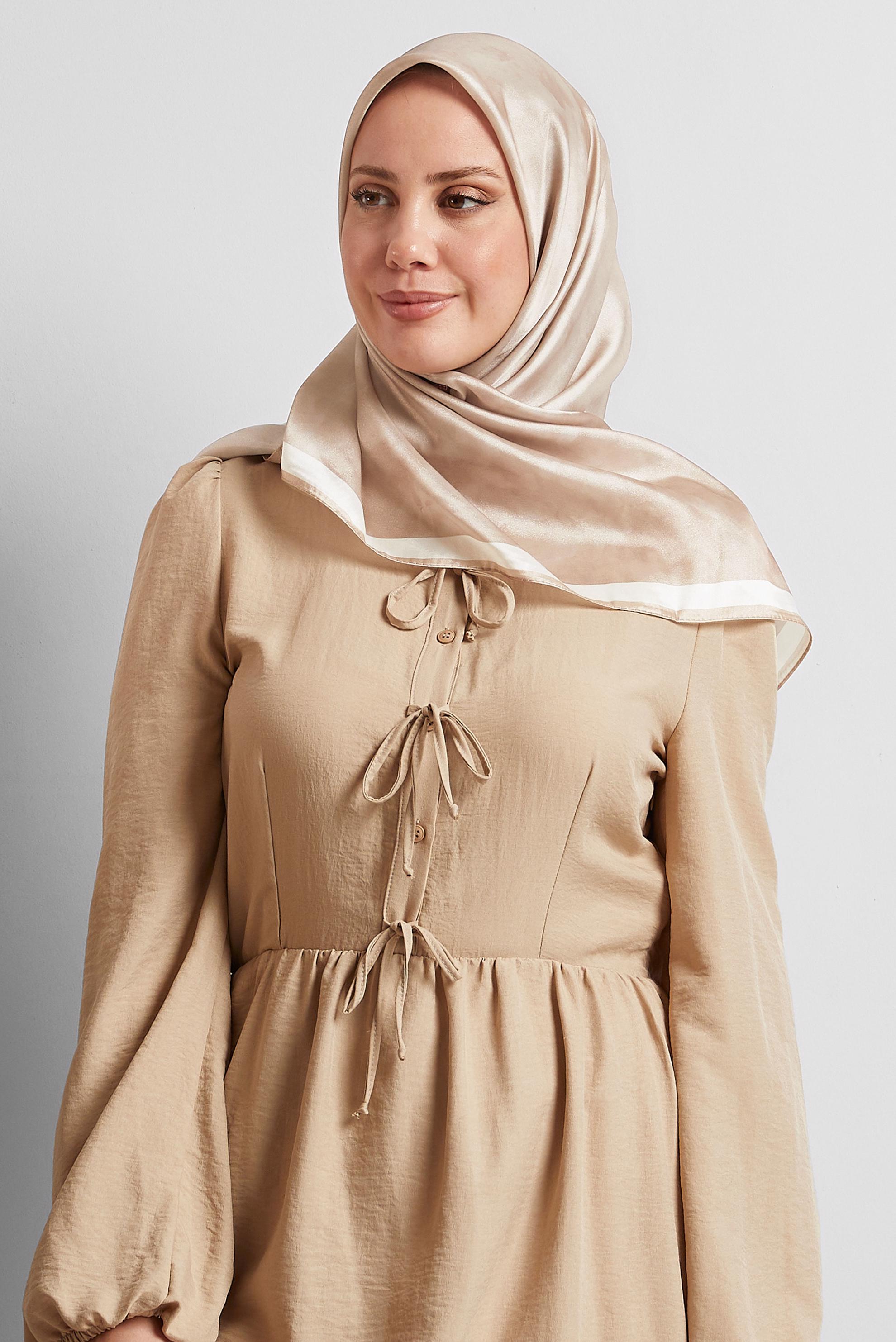 Tesettür giyim PUDRA ALVİNA EŞARP 8565