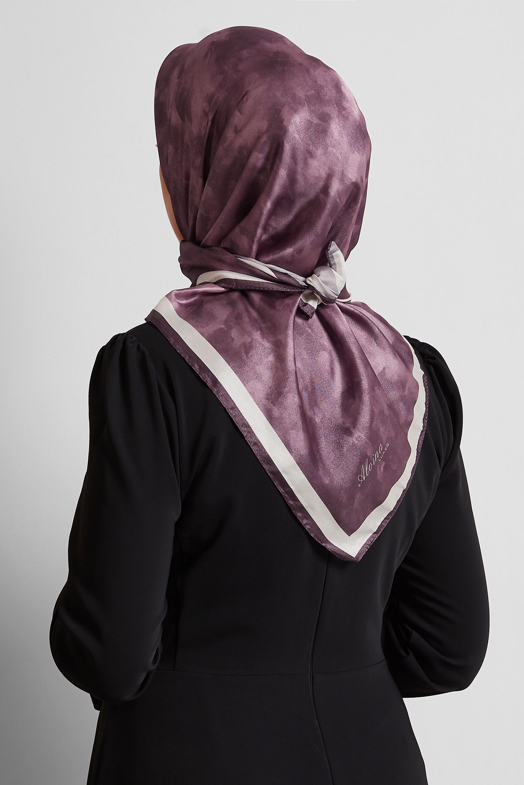 Tesettür giyim MOR ALVİNA EŞARP 8565