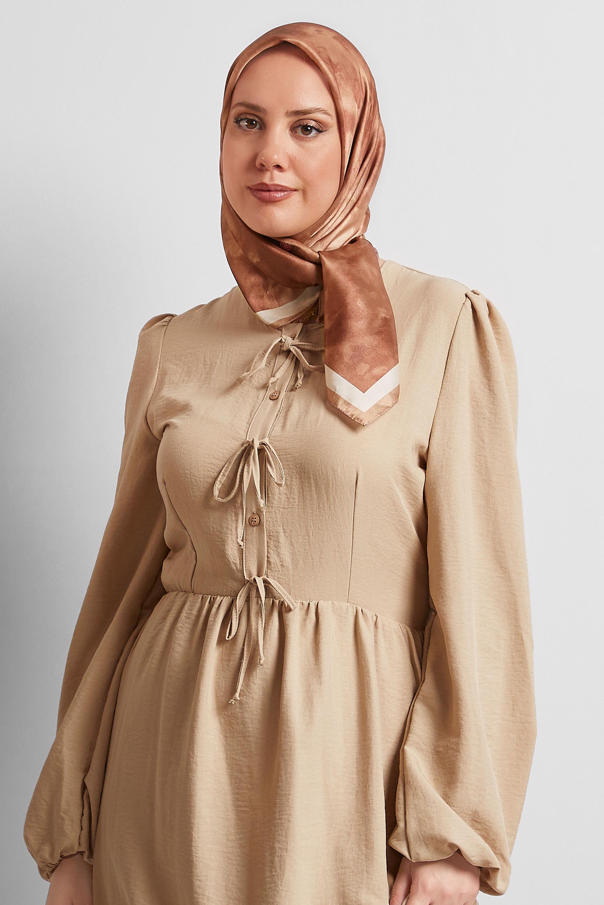 Tesettür giyim PEMBE ALVİNA EŞARP 8565