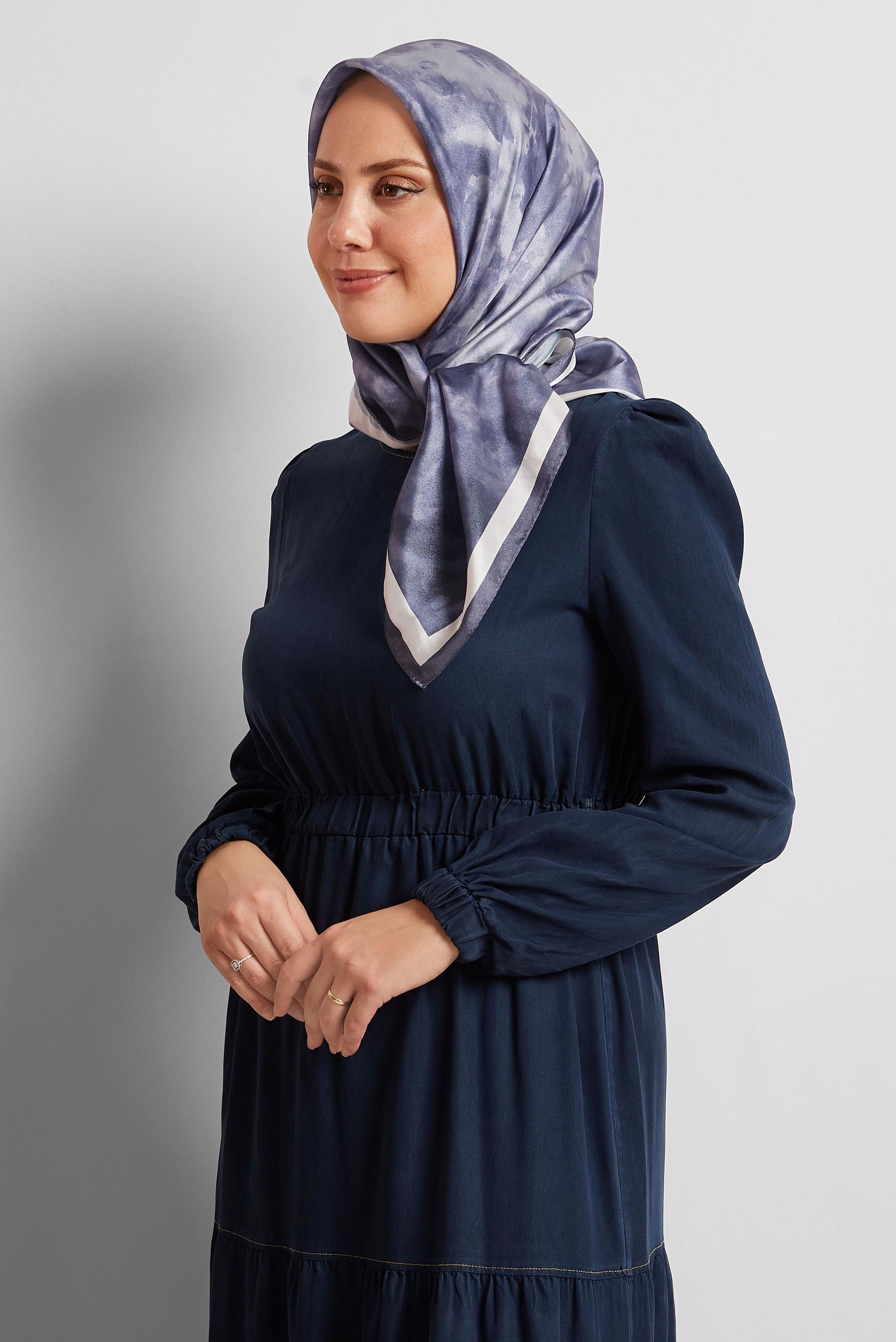 Tesettür giyim MOR ALVİNA EŞARP 8565